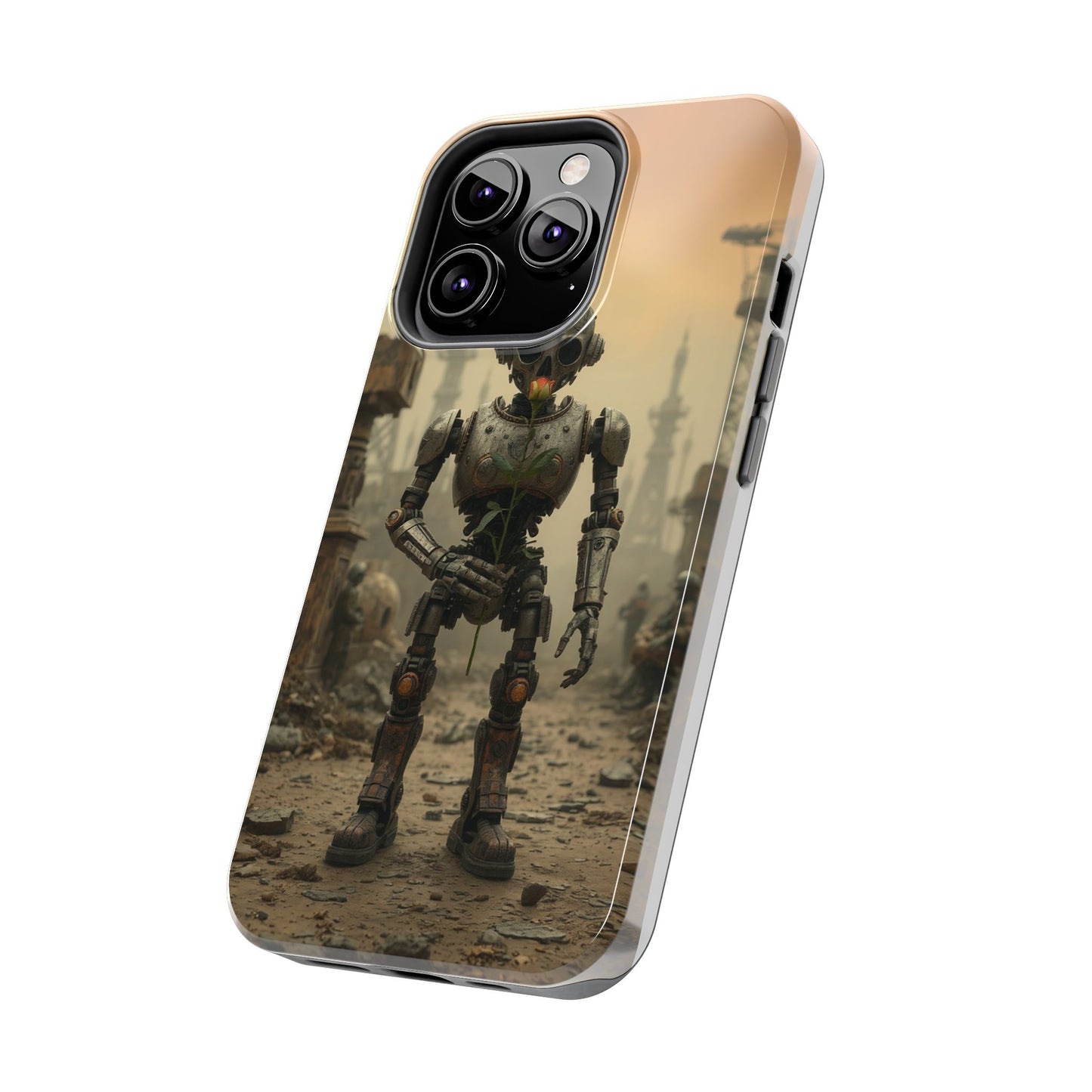 Robotic Sentinel Tough Phone Case - Durable Protector for Sci-Fi Lovers