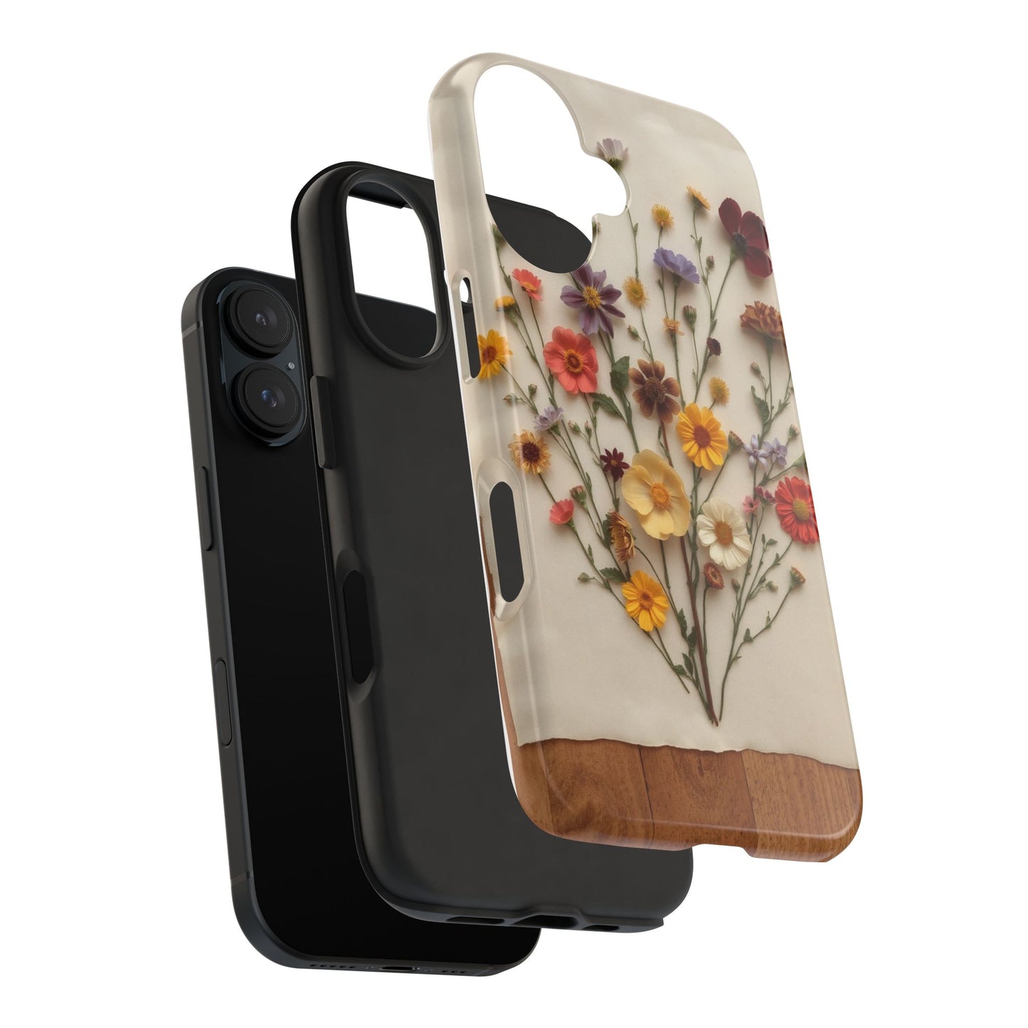 Floral Tough Phone Case - Durable Protection with Nature-Inspired Design