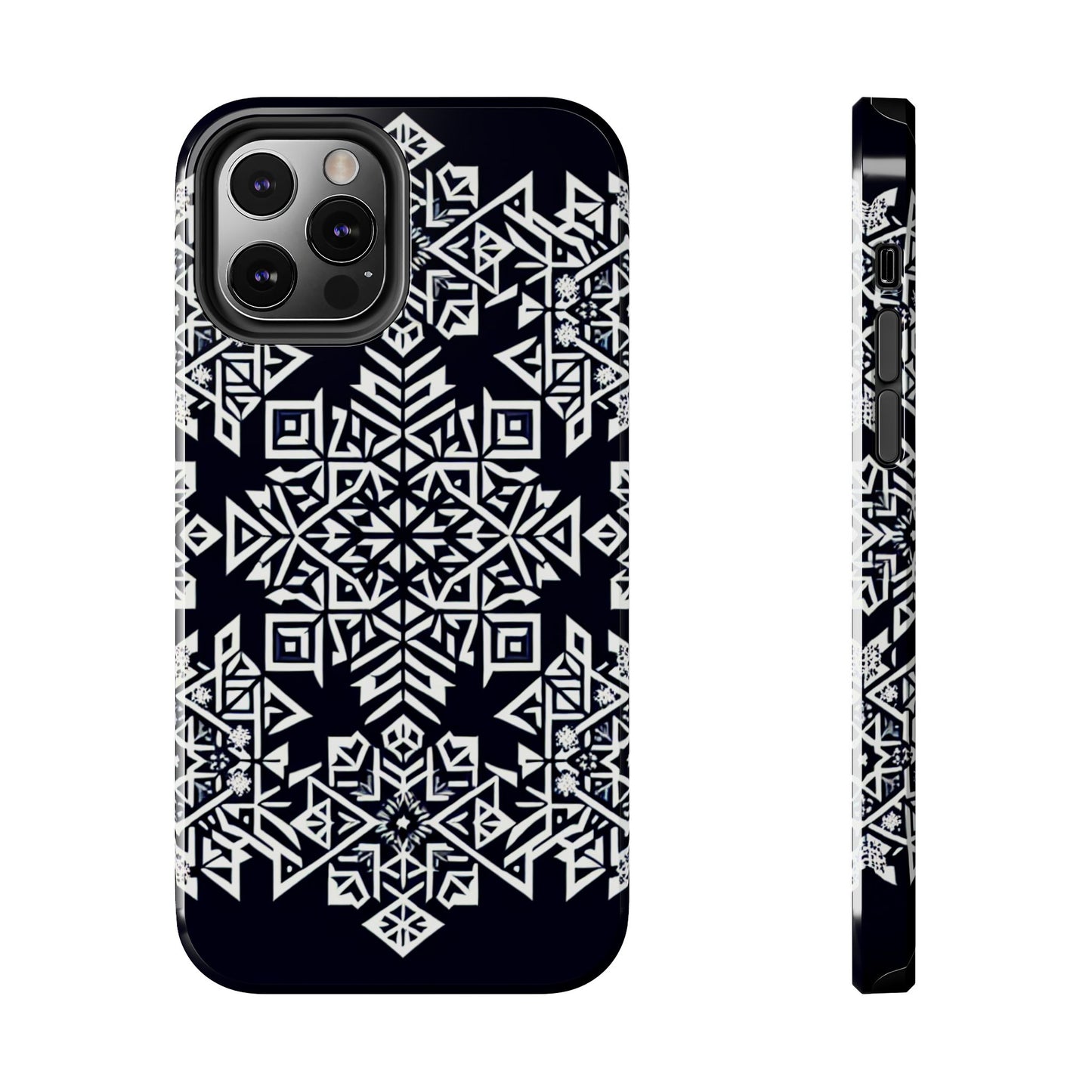 Winter Wonderland Tough Phone Case - Digital Snowflake - for iPhone