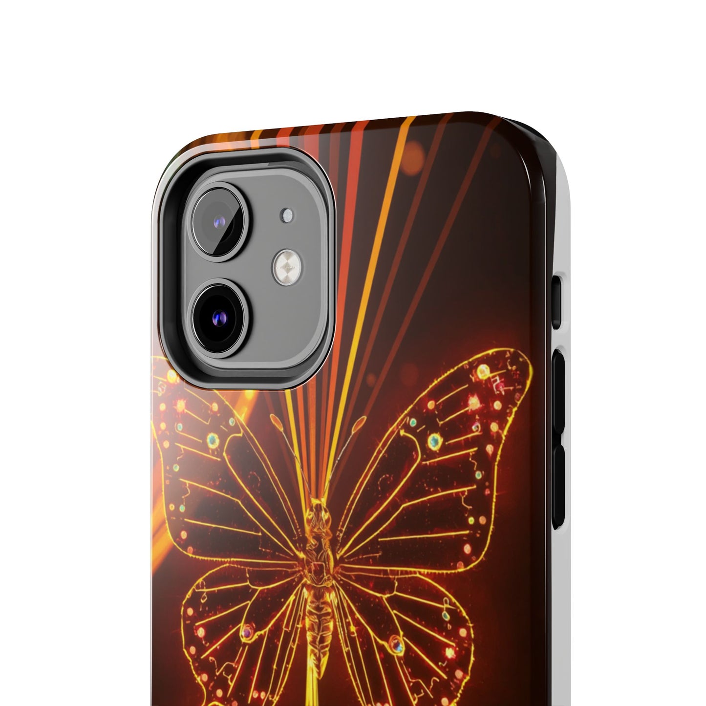 Elegant Butterfly Tough Phone Case - Stylish Protection for Nature Lovers