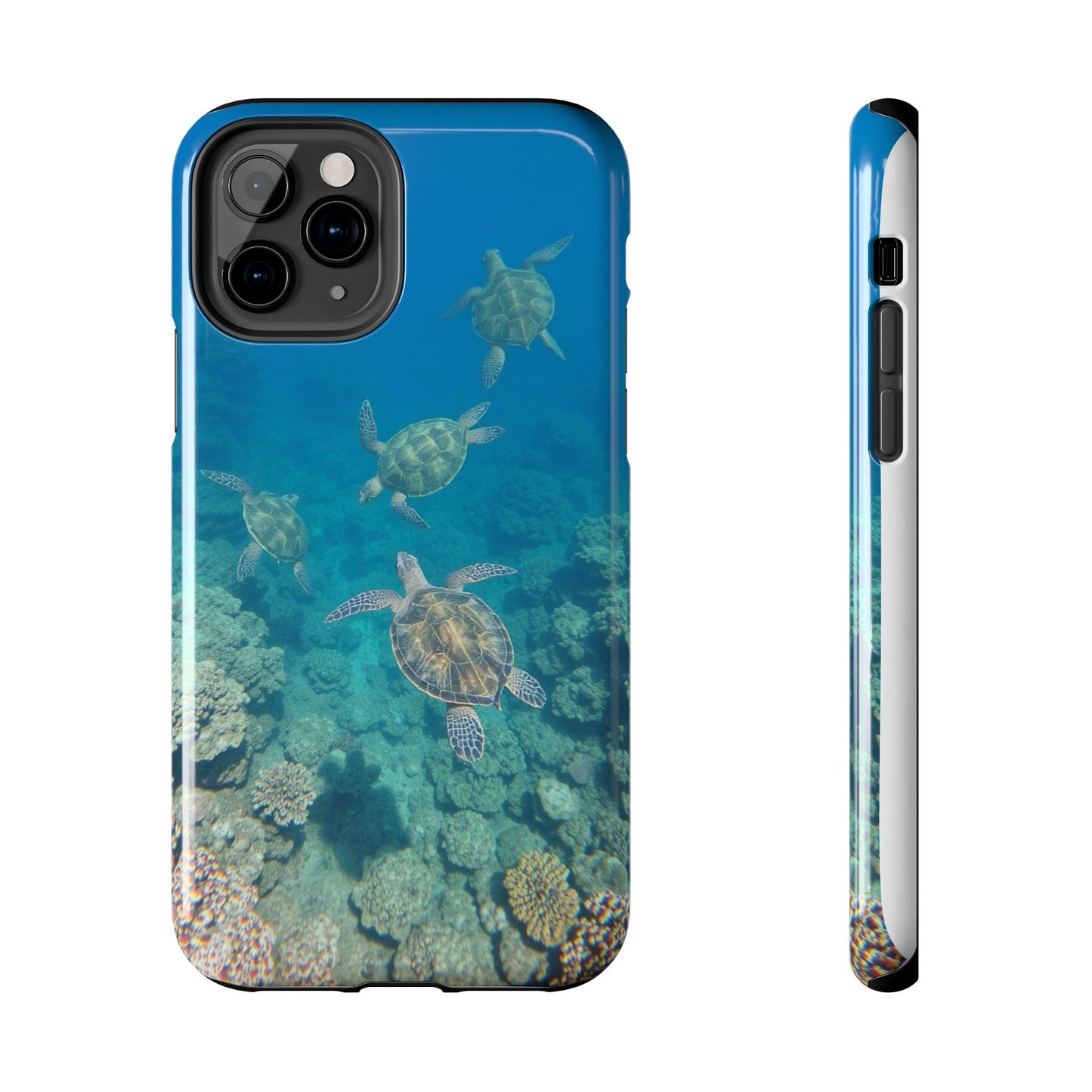 Ocean Turtle Tough Phone Cases - Durable Protection with Marine Art
