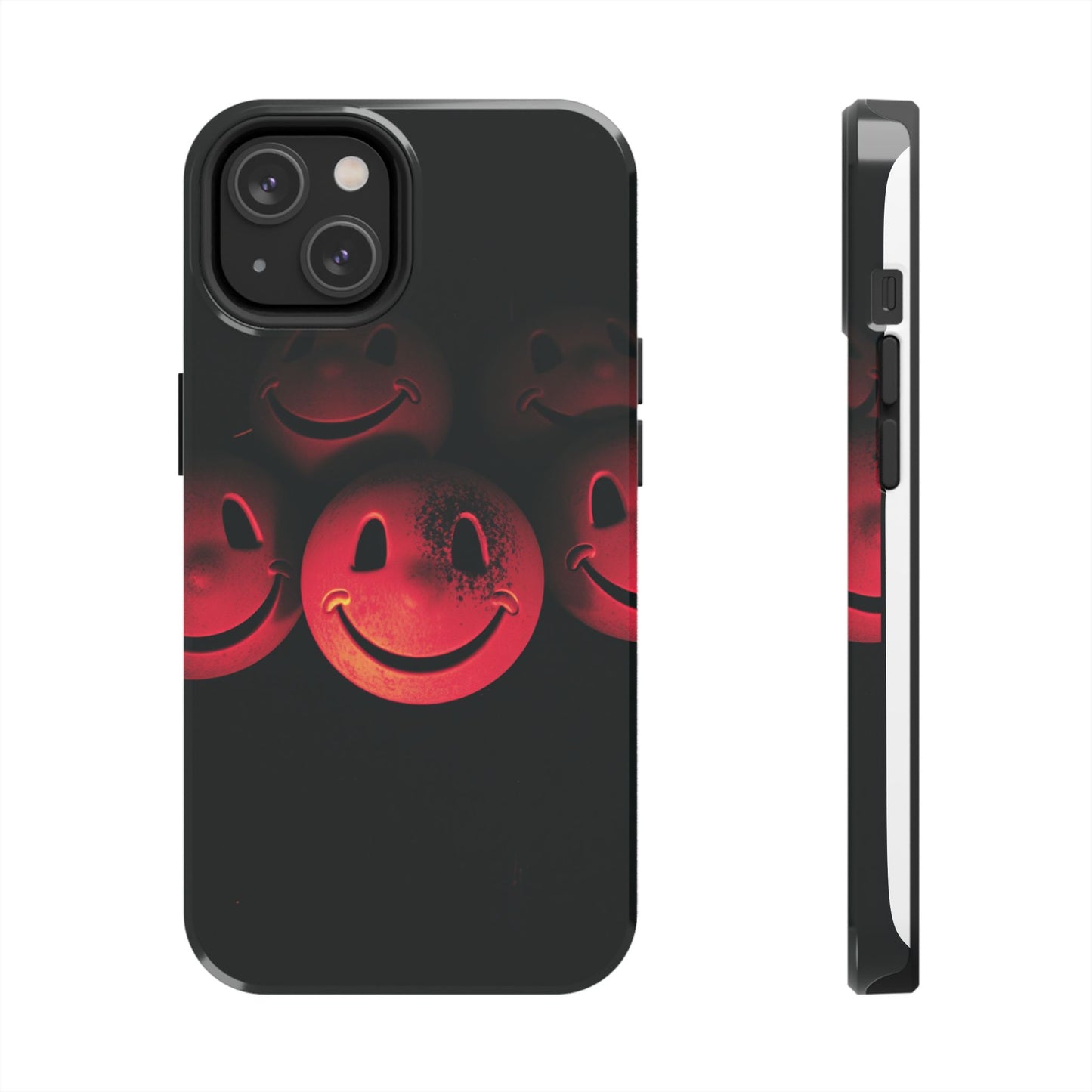 Smiley Face Tough Phone Case - Durable Protection with Fun Design
