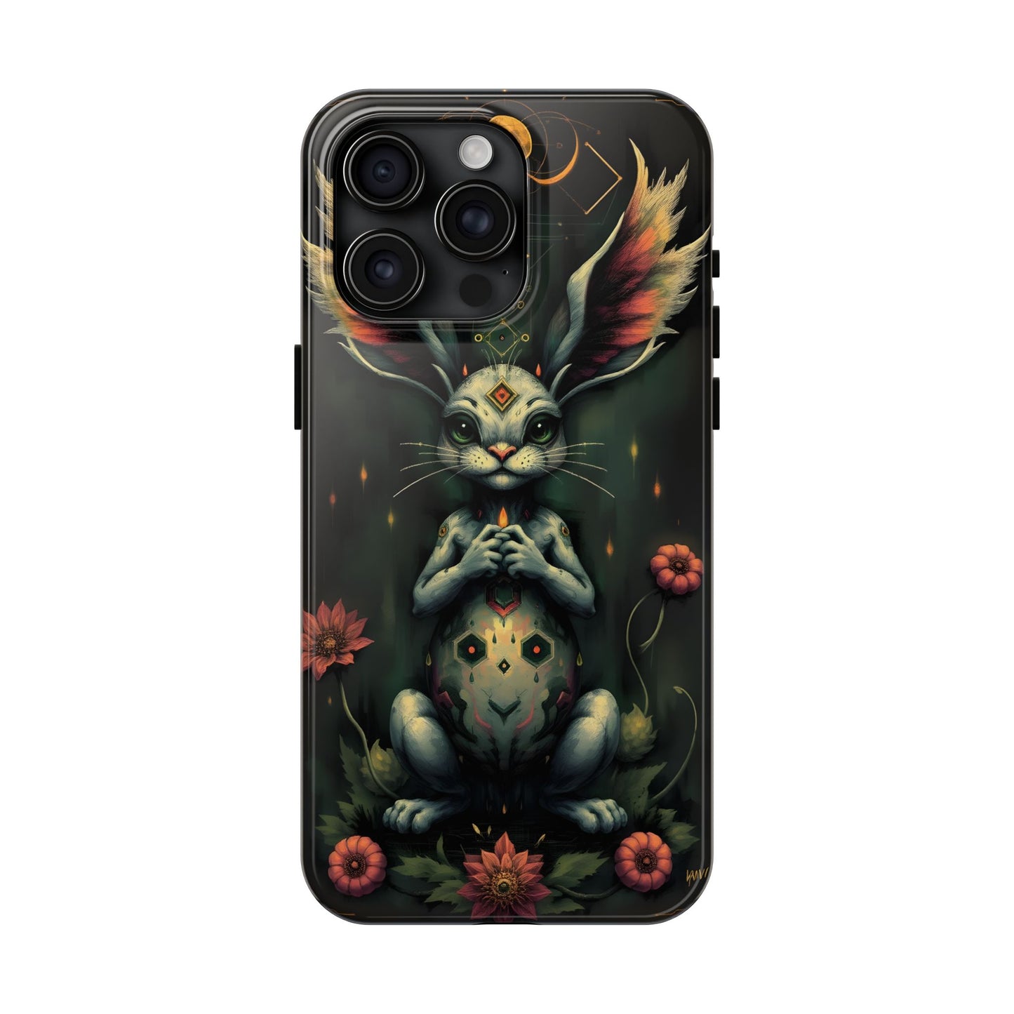 Artistic Rabbit Phone Cases - Unique and Durable Design of Mystical Bunny - for iPhone
