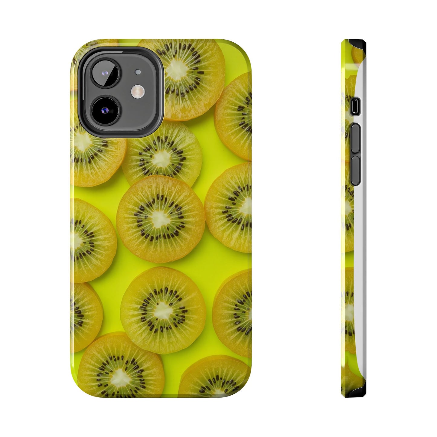 Vibrant Kiwi Tough Phone Case - Bright Yellow Design for Fruit Lovers