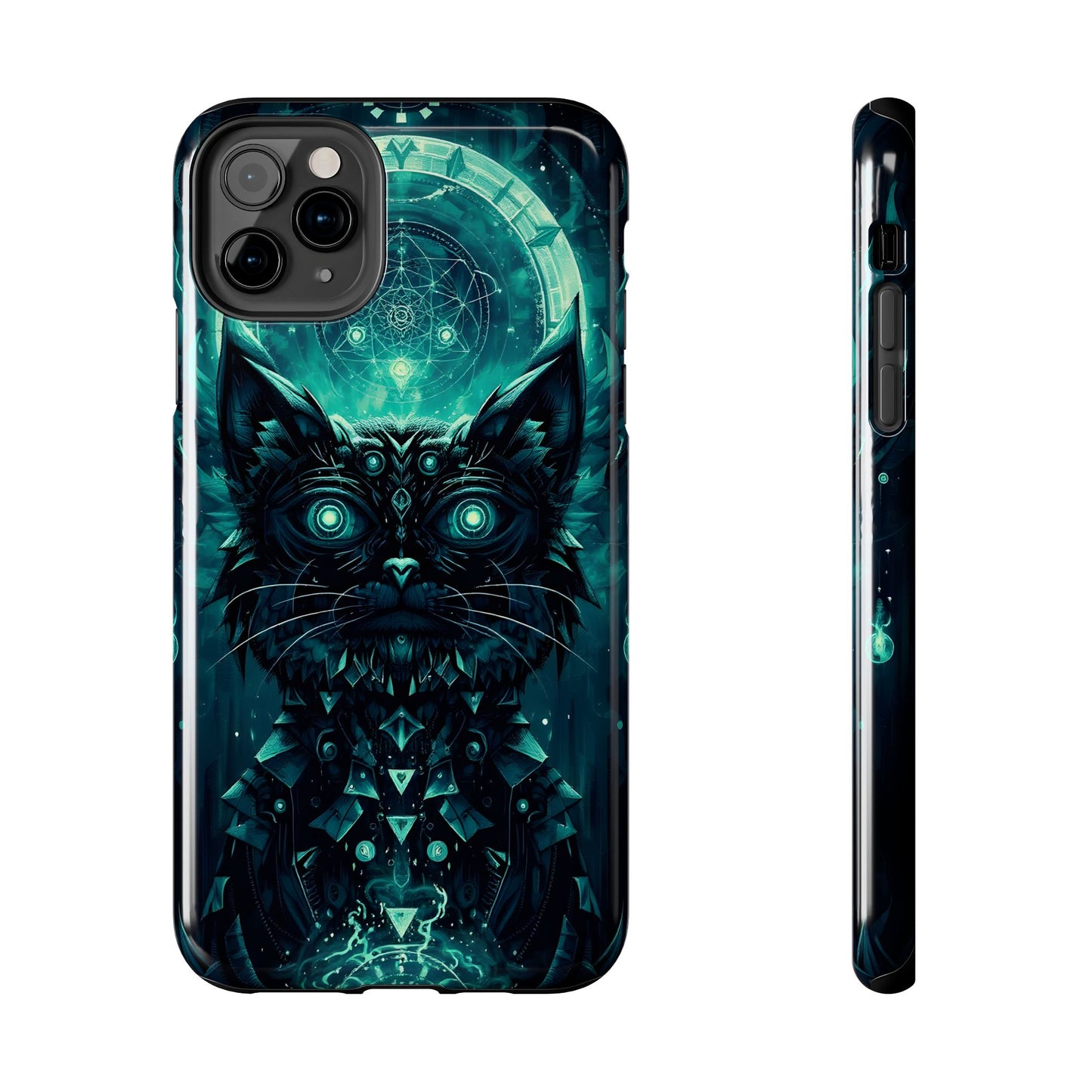 Mystical Dark Cat Phone Case - Tough Protective Cover for Cat Lovers - for iPhone