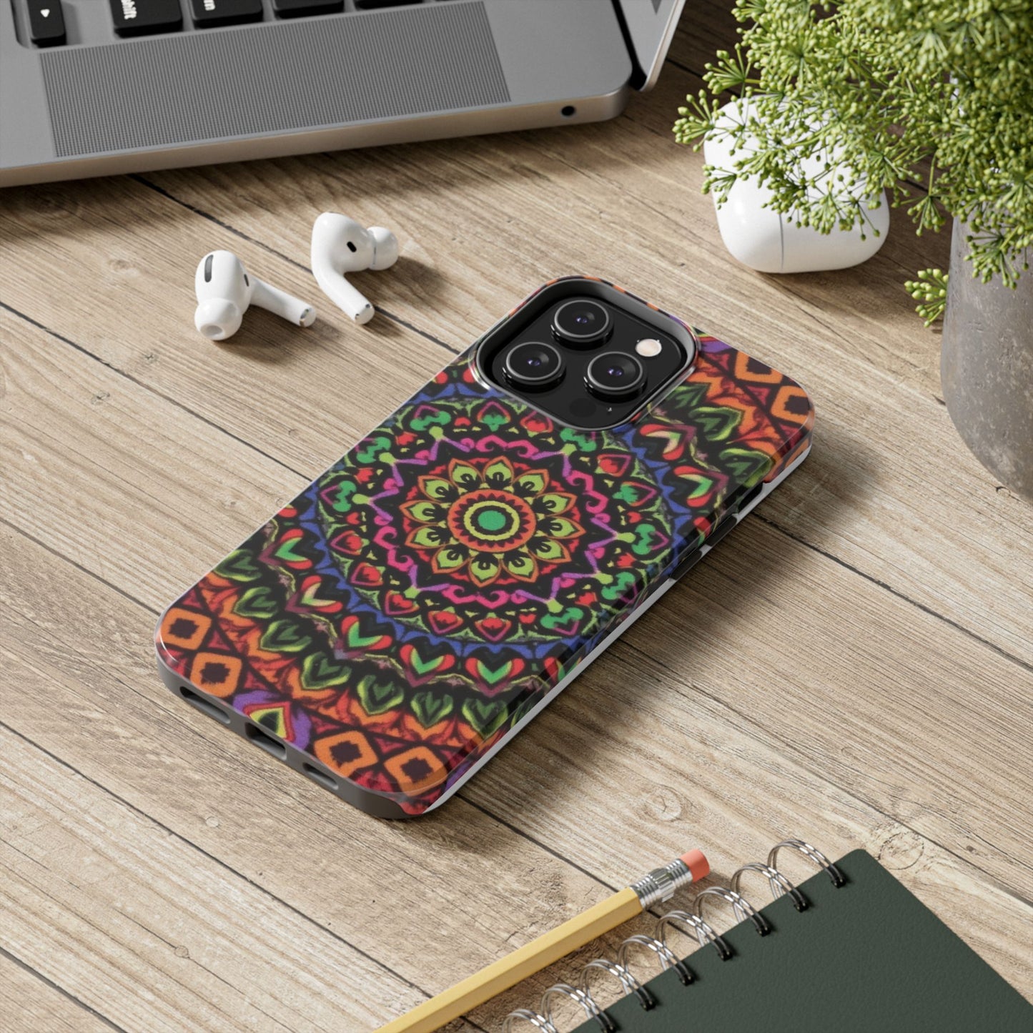 Colorful Mandala Tough Phone Case - Vibrant Designs for Trendy Protection - for iPhone