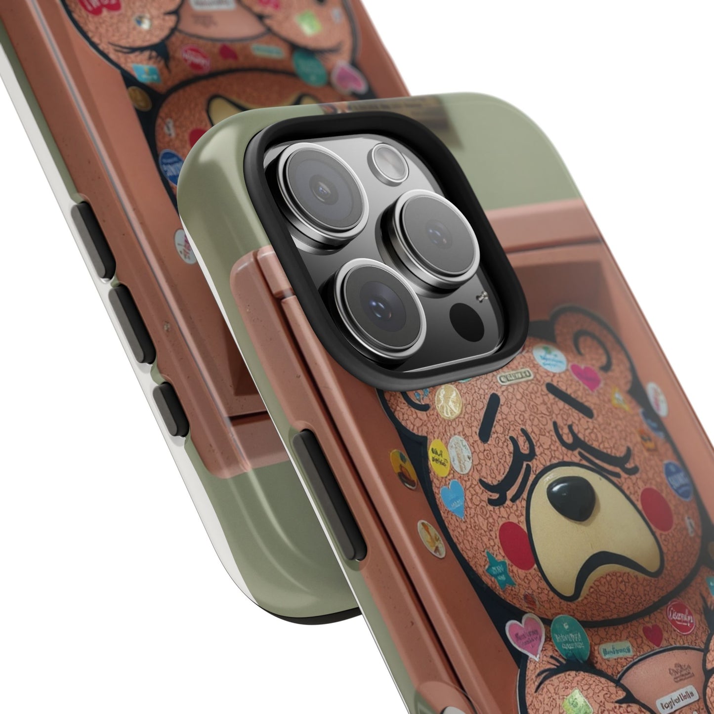Cute Bear Tough Phone Case - Durable Protection with Fun Design