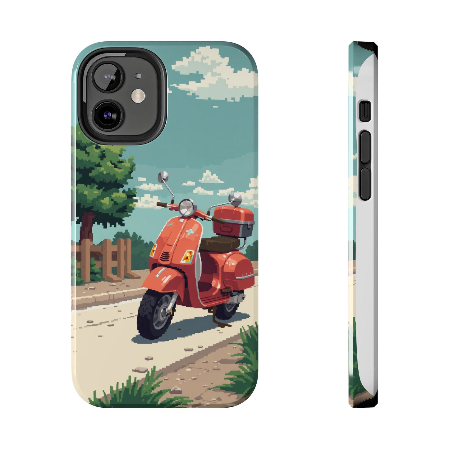 Retro Scooter Phone Case - Tough & Stylish Protection