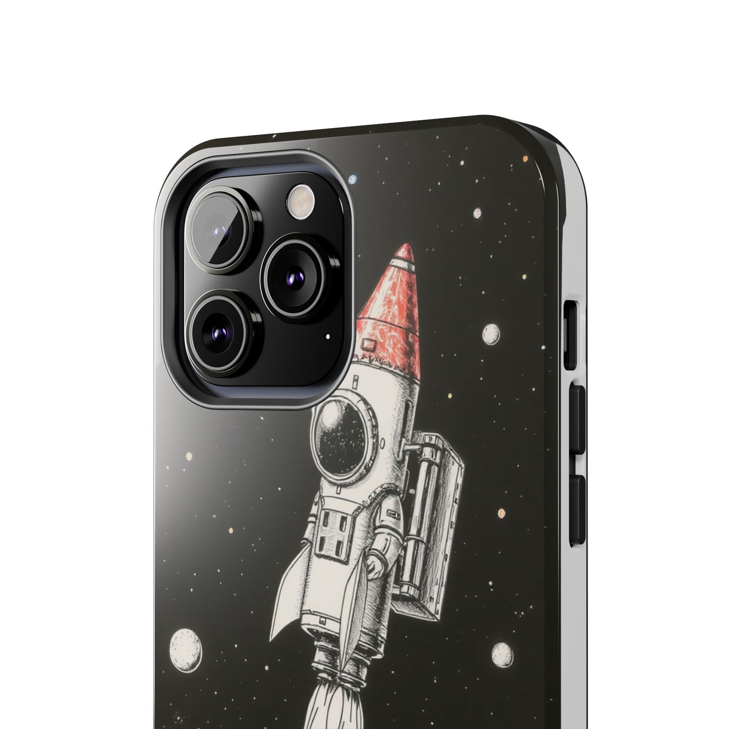Cool Tough Phone Case for iPhone - Astro-Rocket Bond