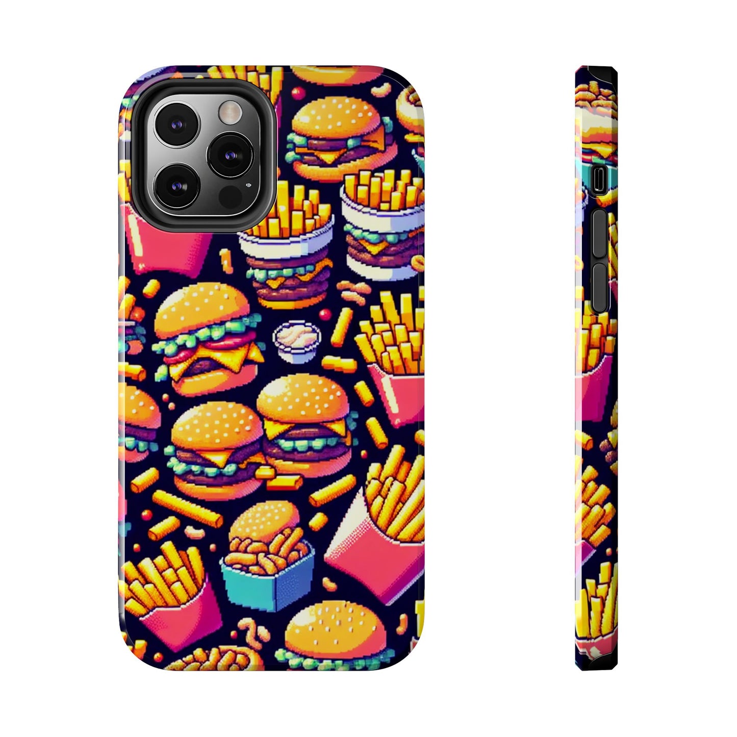 Retro Fast Food Phone Case - Tough and Durable - for iPhone