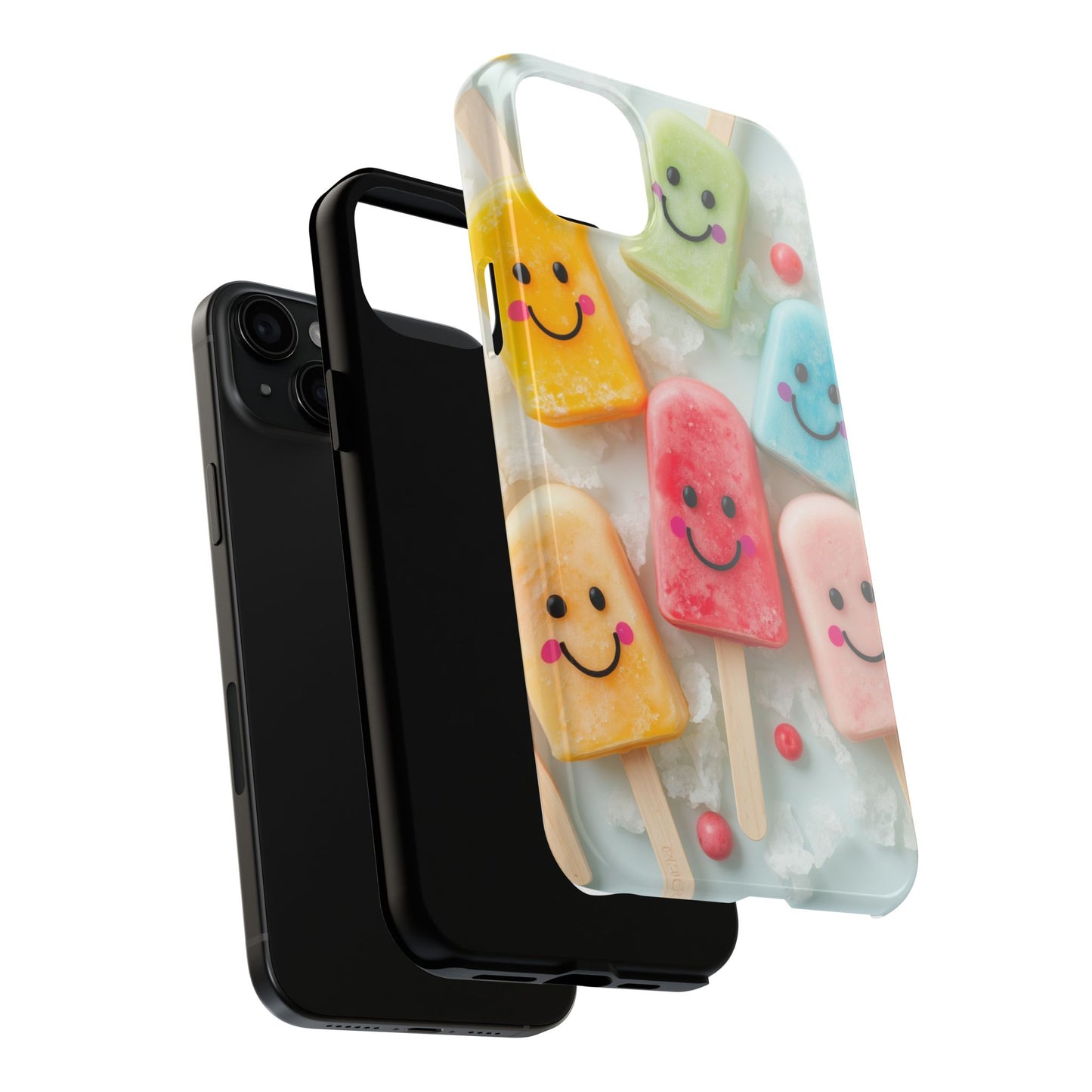 Cute Smile Popsicle Tough Phone Case - Fun Protection for Your Device
