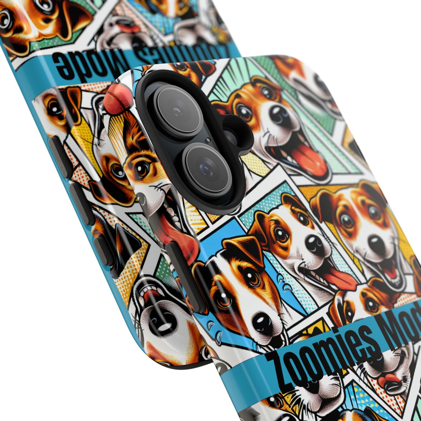 Zoomies Mode Jack Russell Tough Phone Case - Fun Dog Design Case for iPhone