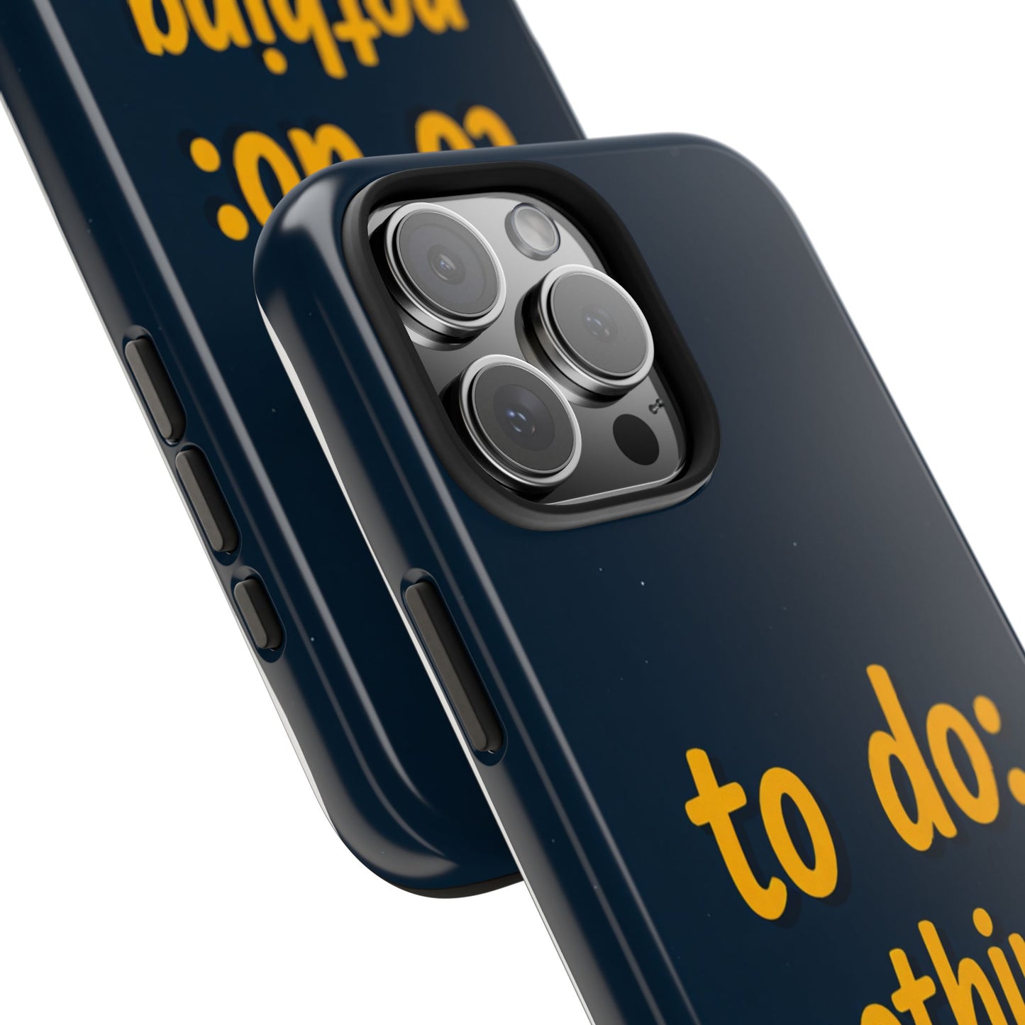 Funny Tough Phone Case - To Do: Nothing | Unique Gift for College Students, Lazy Days, Relaxation Motivation, Minimalist Phone Cover