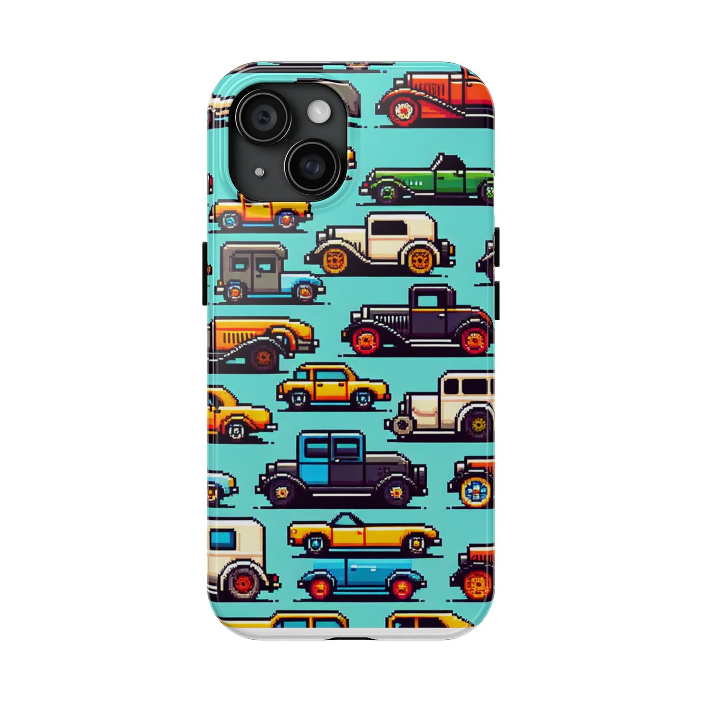 Retro Car Pixel Art Tough Phone Case - Durable & Stylish Protection - for iPhone