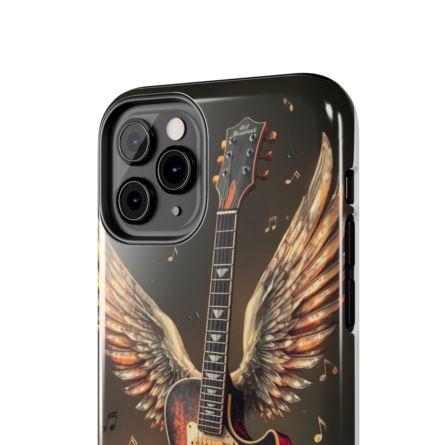 Inspirational Guitar Wing Phone Case - Tough Protection for Music Lovers
