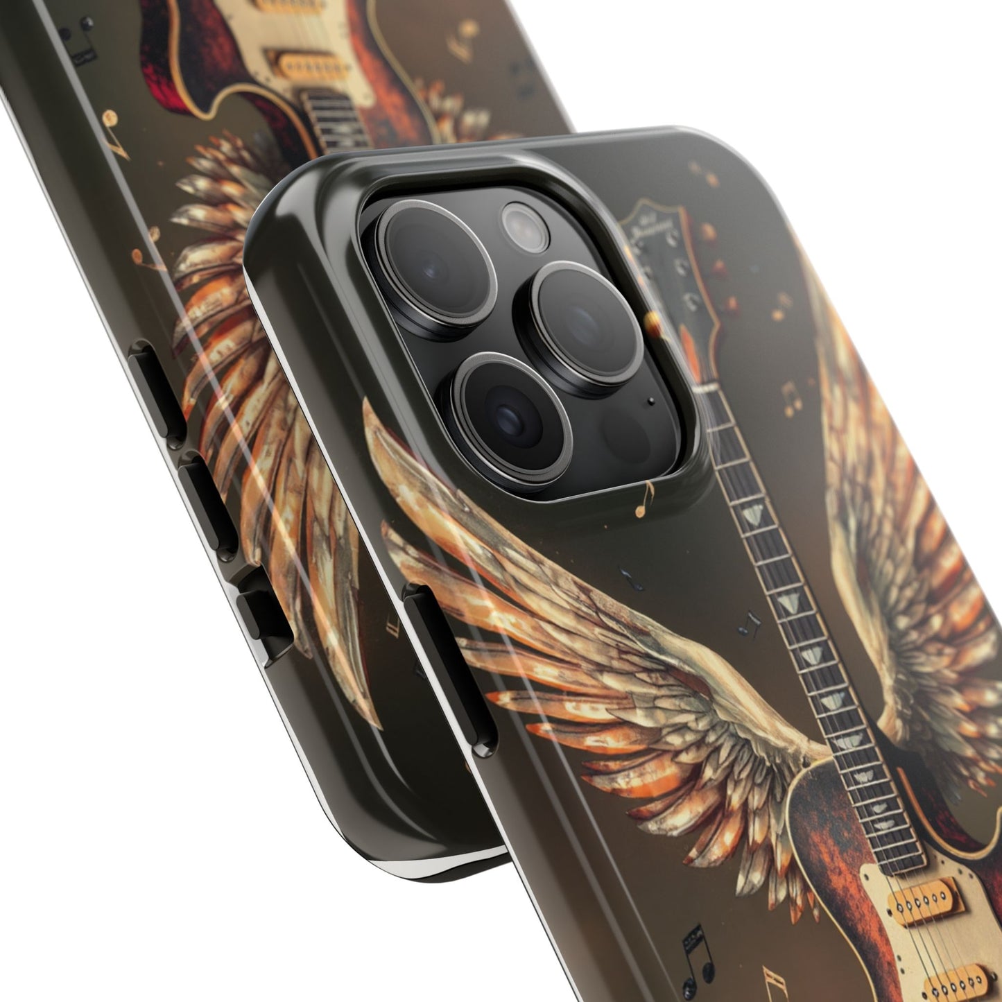 Inspirational Guitar Wing Phone Case - Tough Protection for Music Lovers