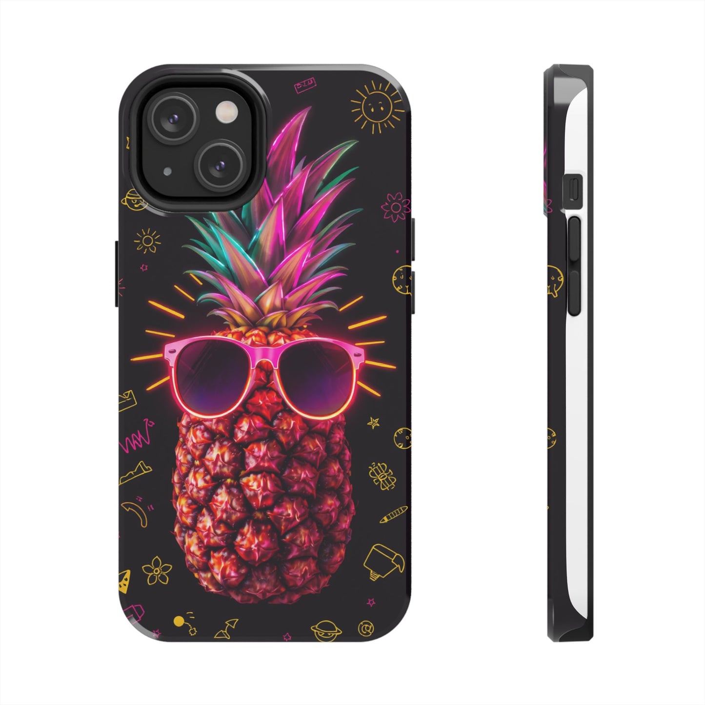 Tough Pineapple Phone Case - Cool, Vibrant Design Perfect for Summer Vibes