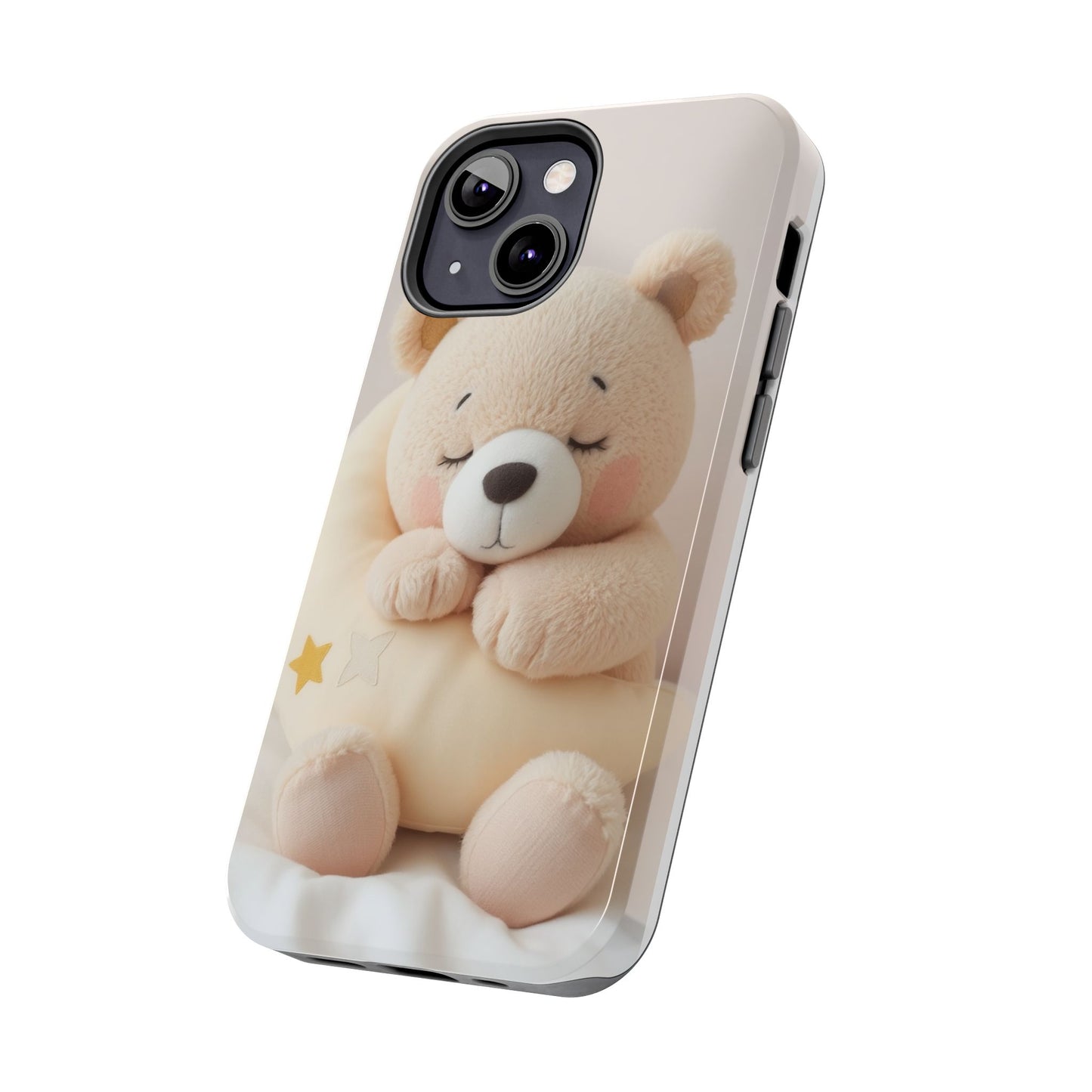 Cute Bear Tough Phone Case - Adorable Baby Animal Design for Kids & Adults