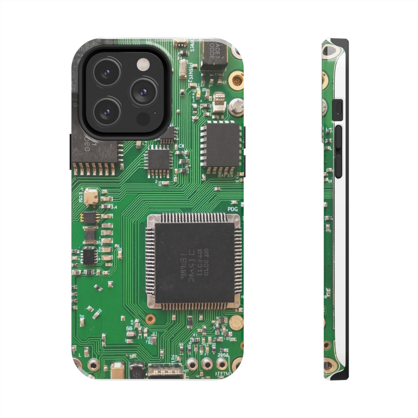 Circuit Board Tough Phone Case - Durable Tech Design