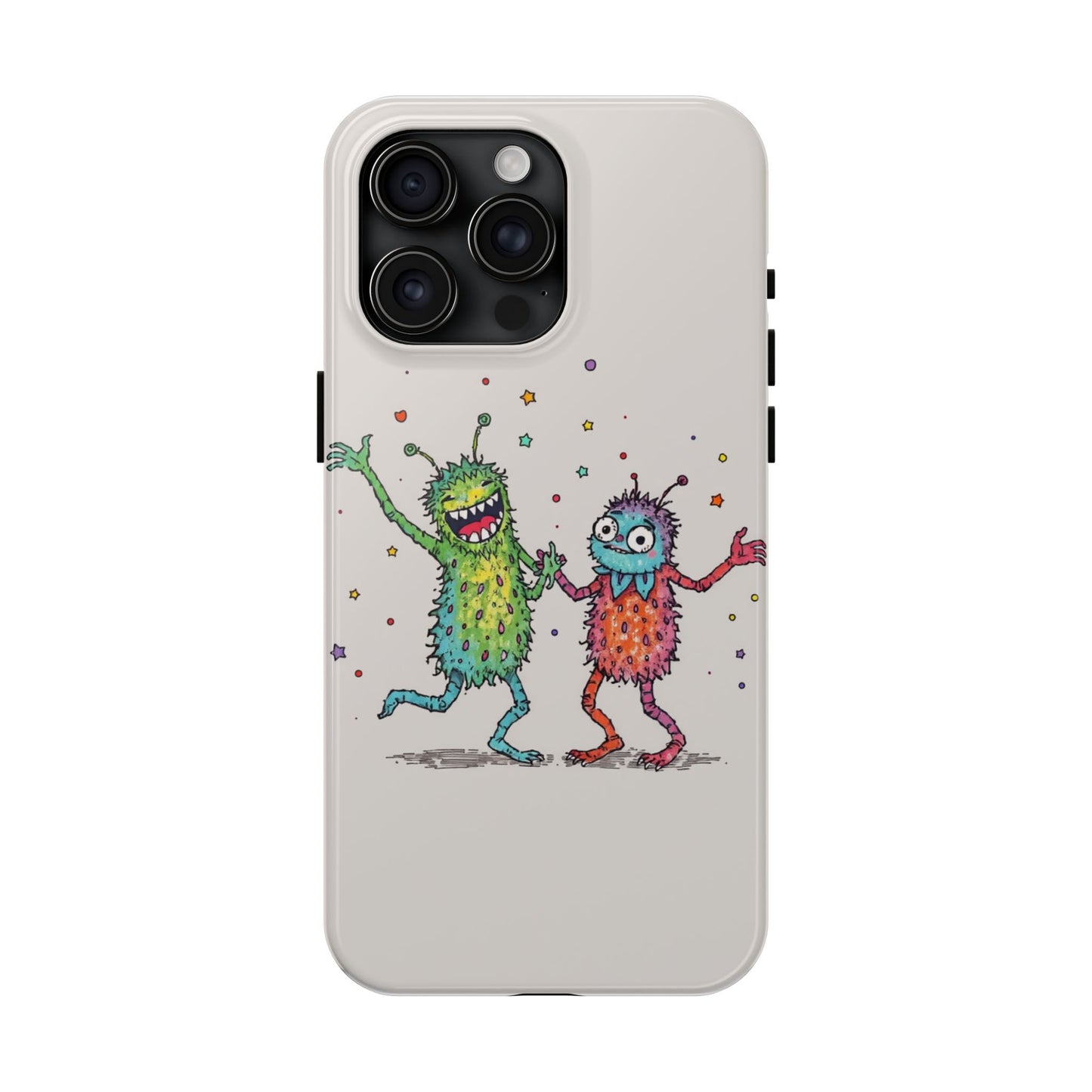 Colorful Monster Tough Phone Case - Fun and Playful Design