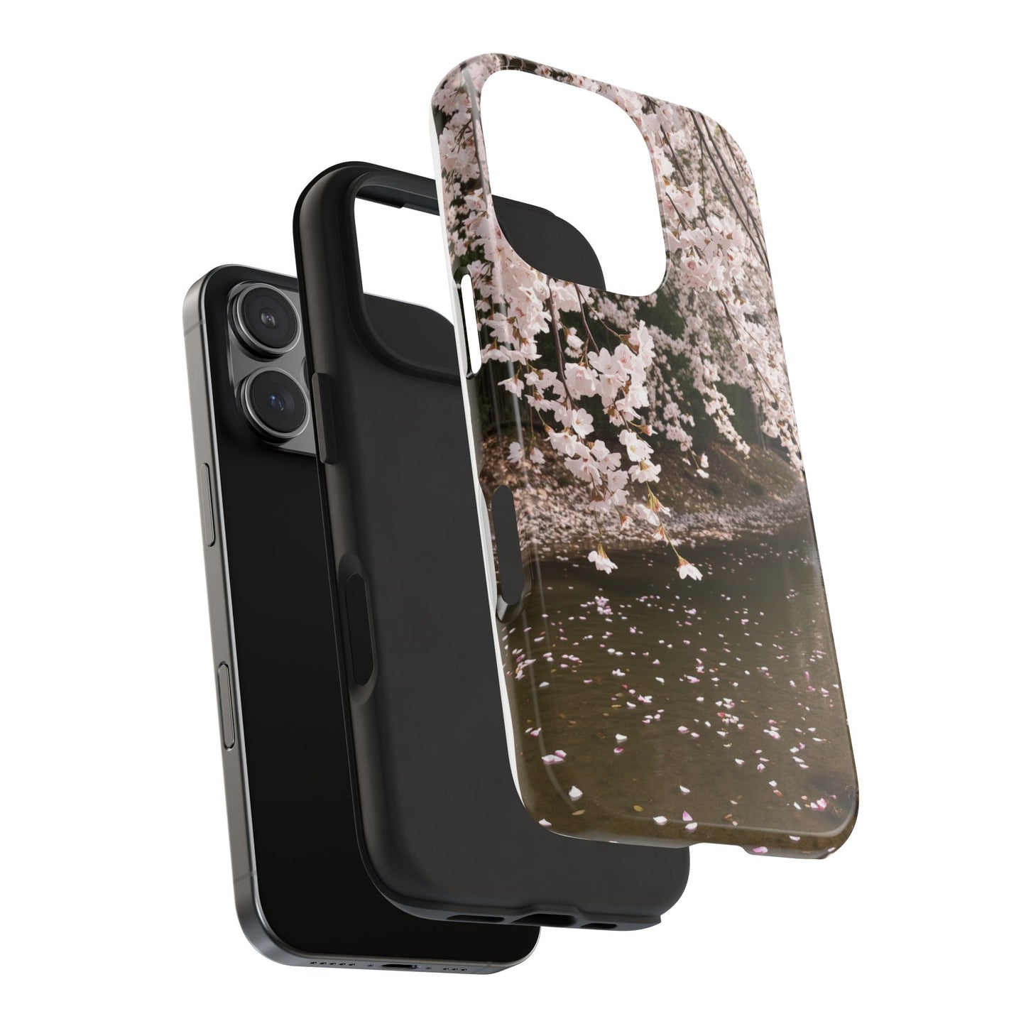 Cherry Blossom Tough Phone Cases - Durable Protection with Floral Serenity