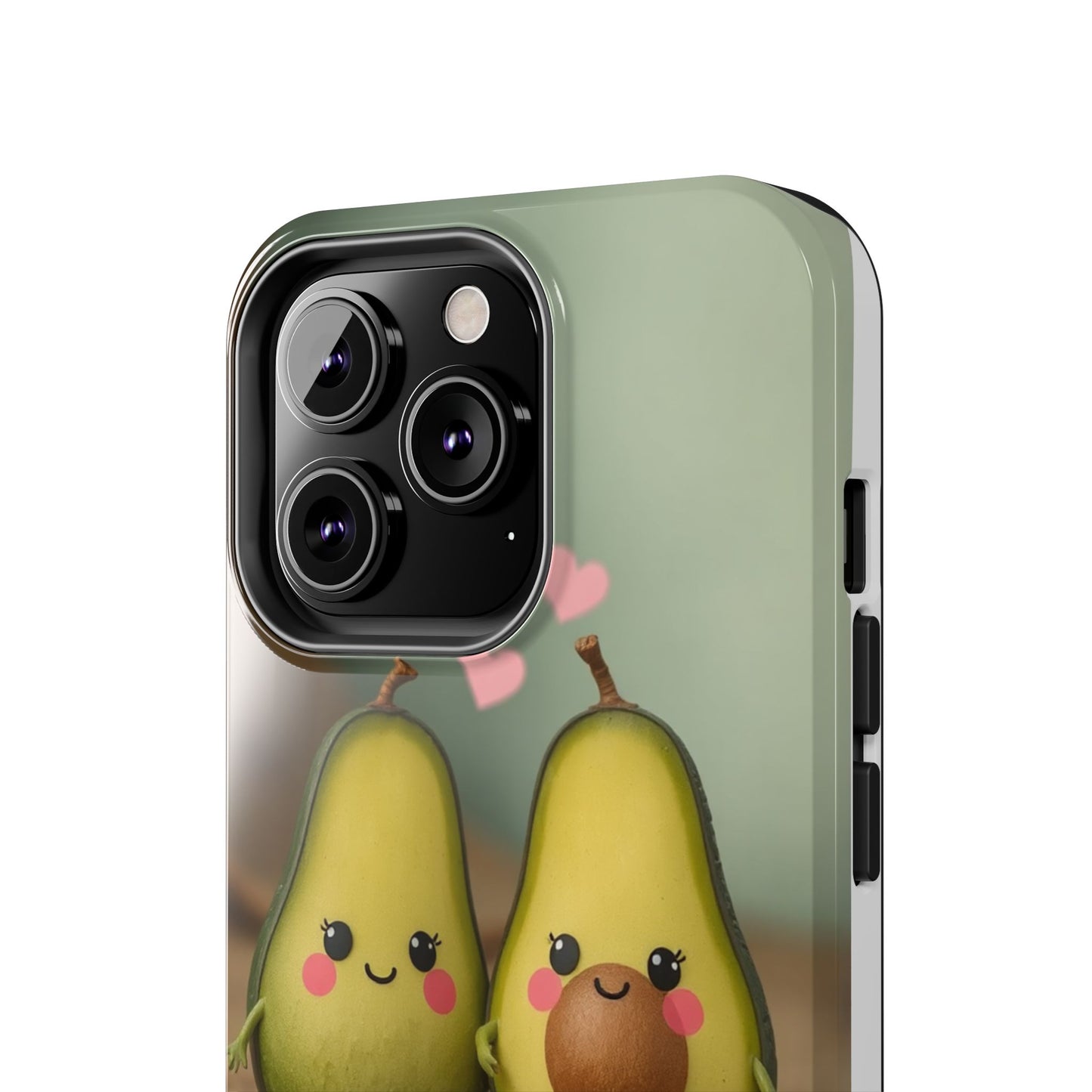 Cute Avocado Phone Case, Funny Tough Case, Quirky Phone Accessory, Gifts for Foodies, Valentine's Day Present