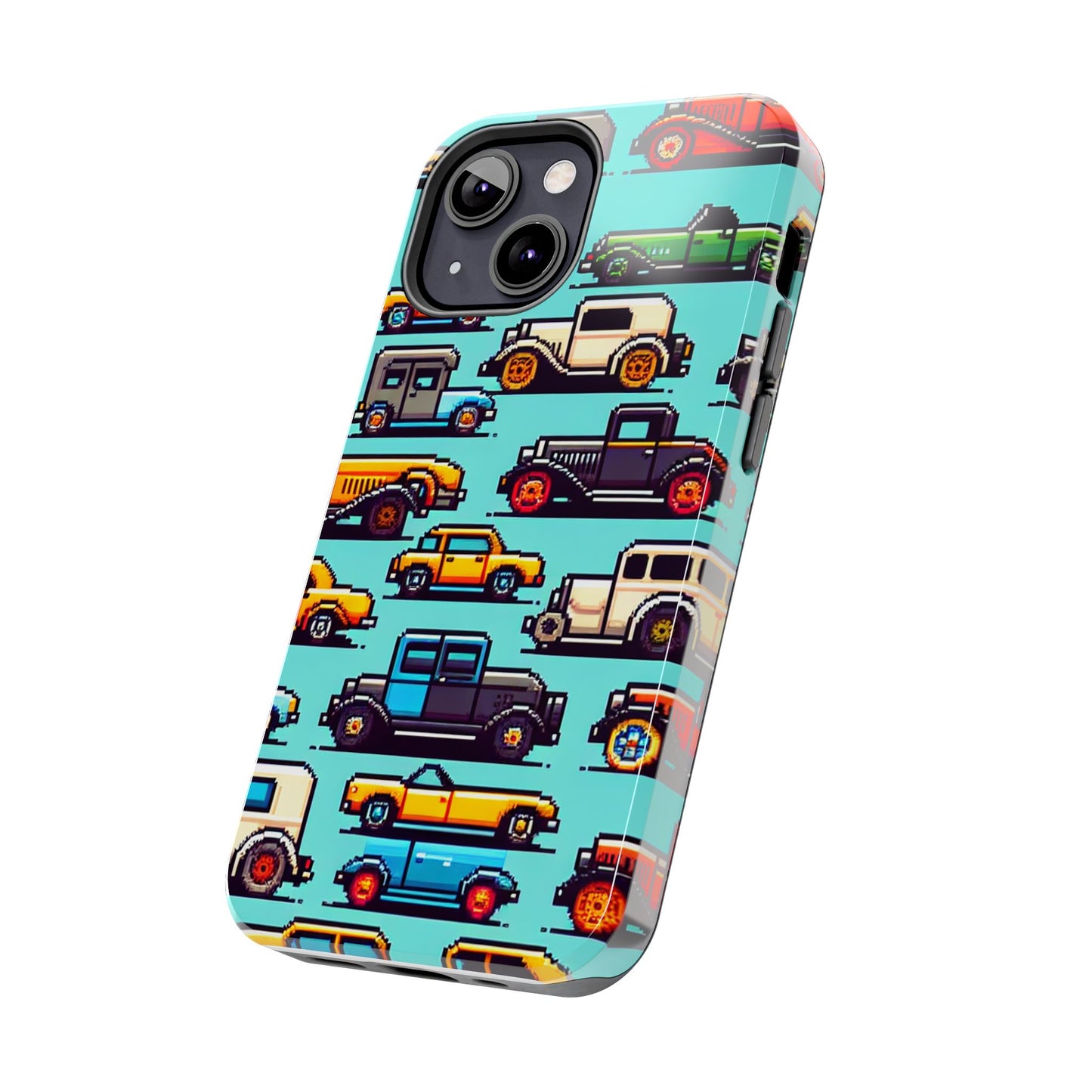 Retro Car Pixel Art Tough Phone Case - Durable & Stylish Protection - for iPhone