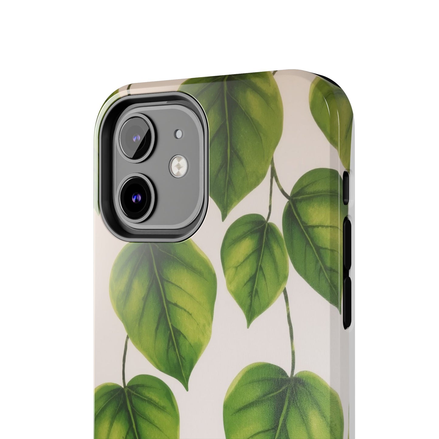 Tough Phone Cases with Green Leaf Design | Eco-Friendly Protection for Nature Lovers