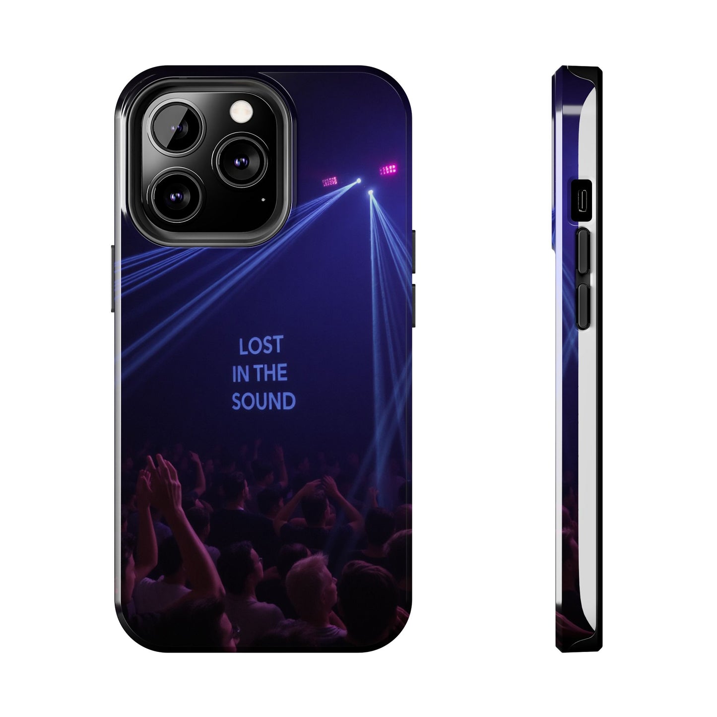 Vibrant Tough Phone Case - 'Lost in the Sound' Design for Music Lovers