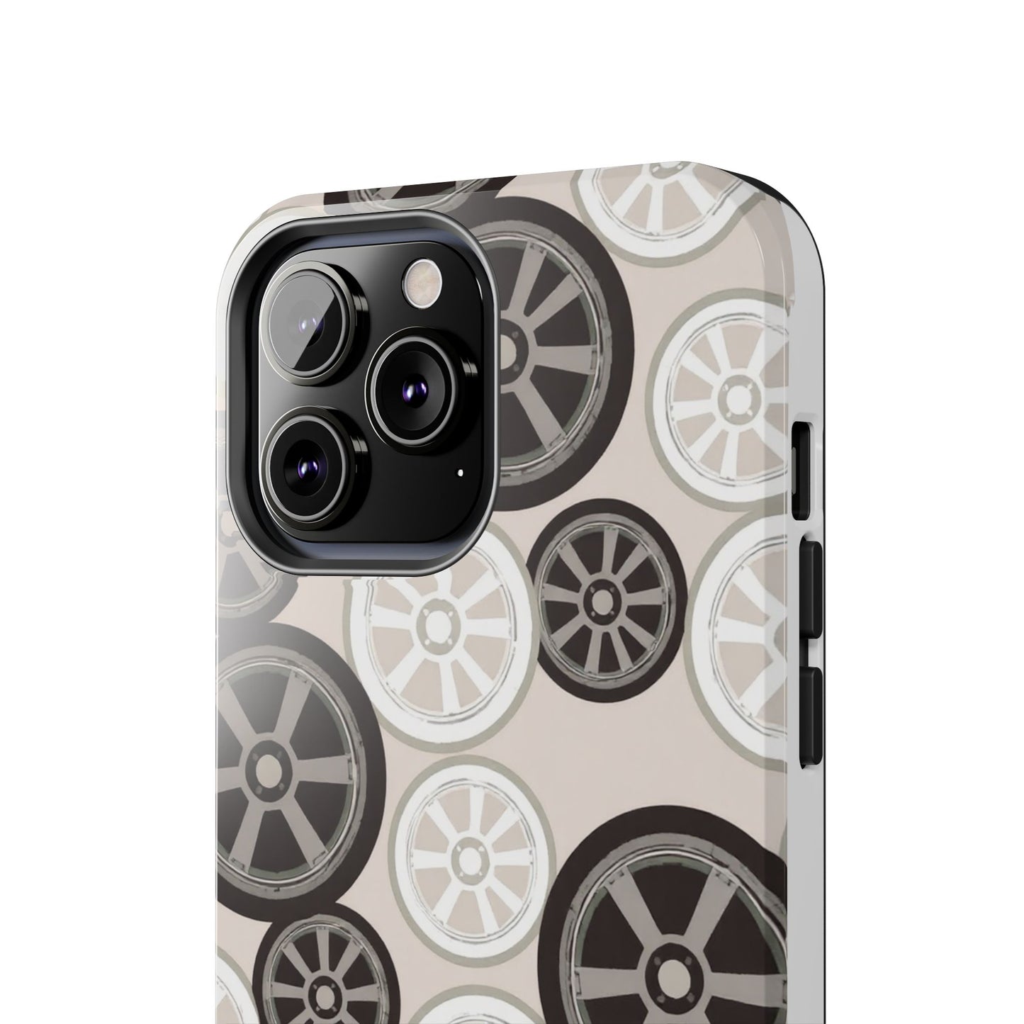 Racing Wheel Design Tough Phone Case – Durable Protection for Automotive Enthusiasts