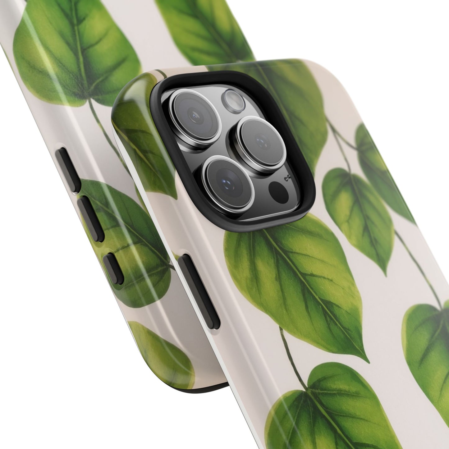 Tough Phone Cases with Green Leaf Design | Eco-Friendly Protection for Nature Lovers