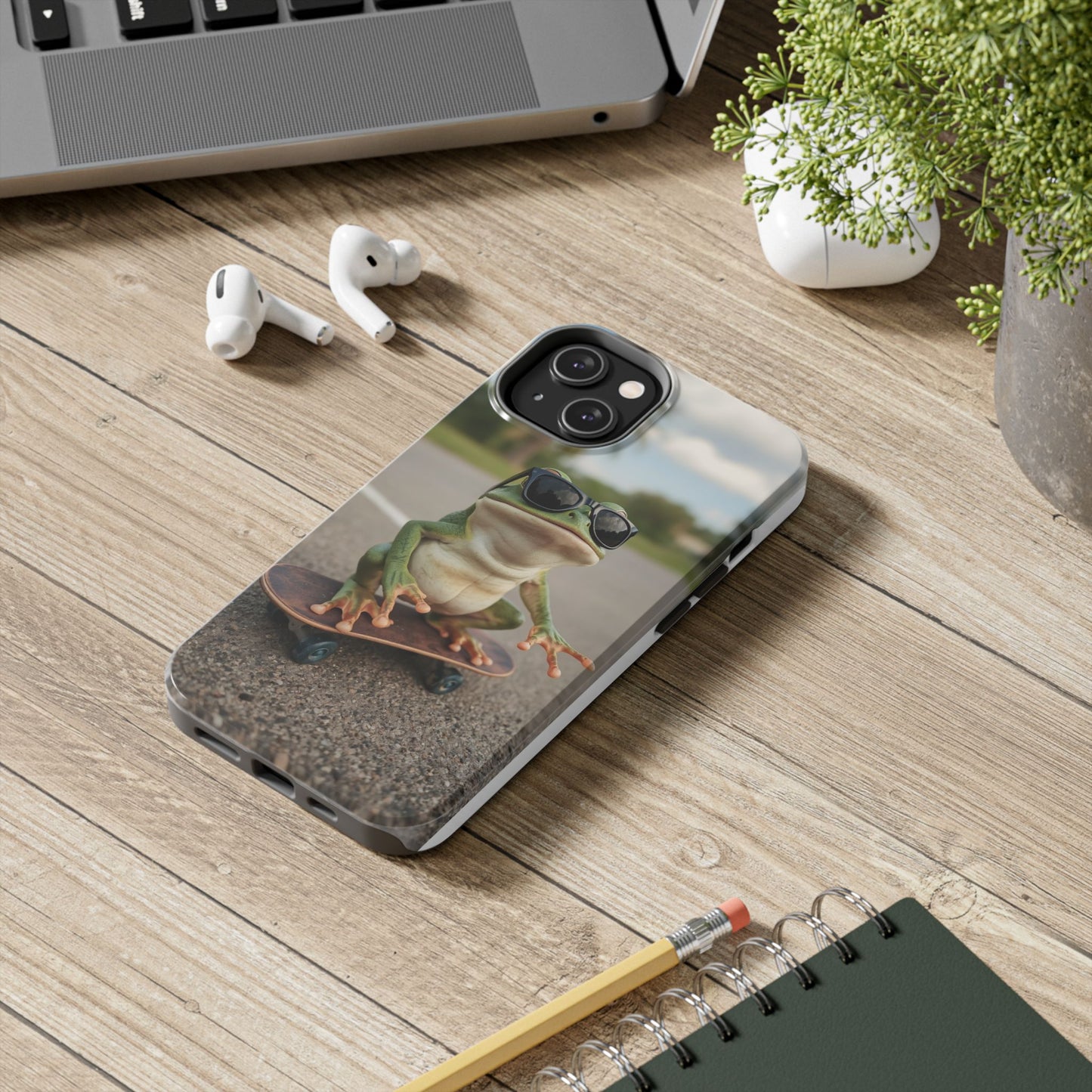 Cool Frog Skateboard Phone Case - Tough and Stylish Protection