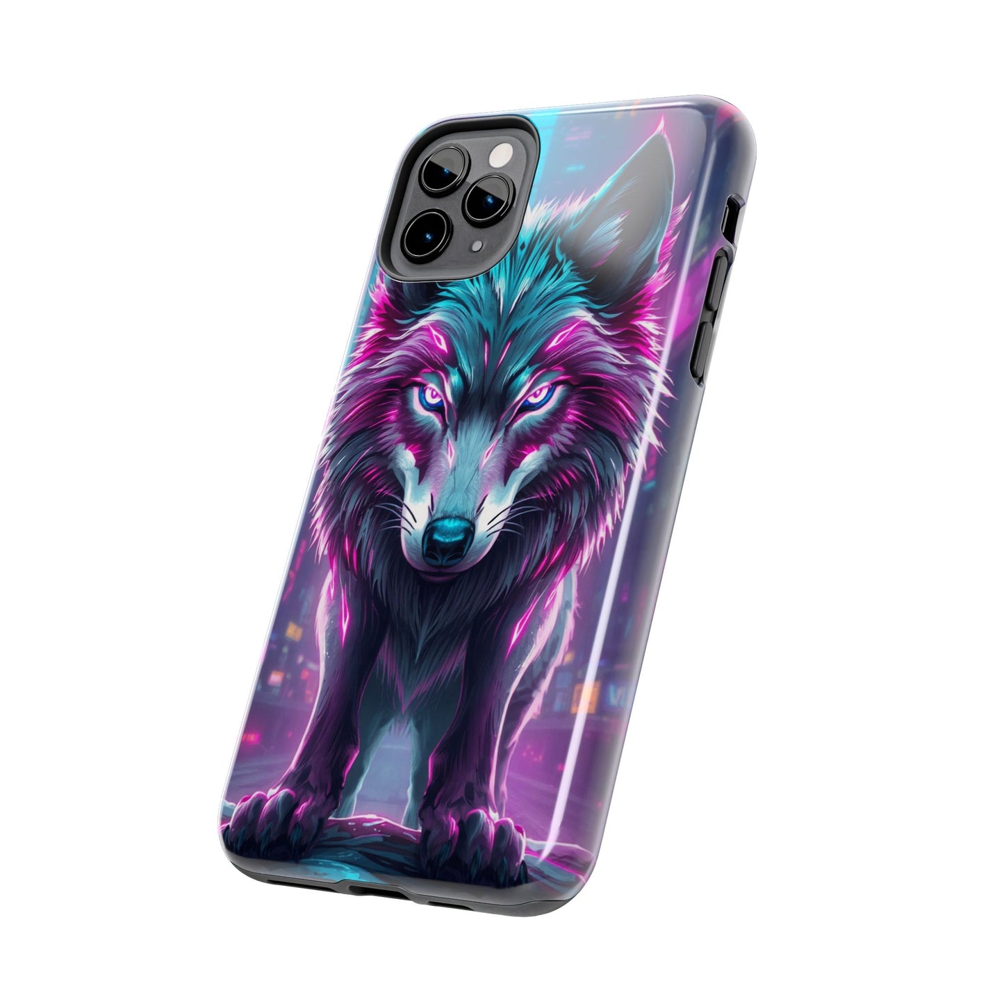 Fierce Wolf Phone Case - Tough & Vibrant Design for Animal Lovers