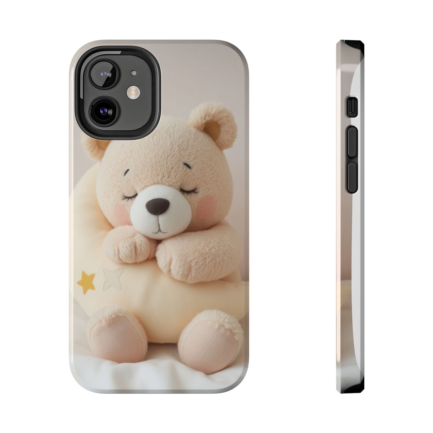 Cute Bear Tough Phone Case - Adorable Baby Animal Design for Kids & Adults