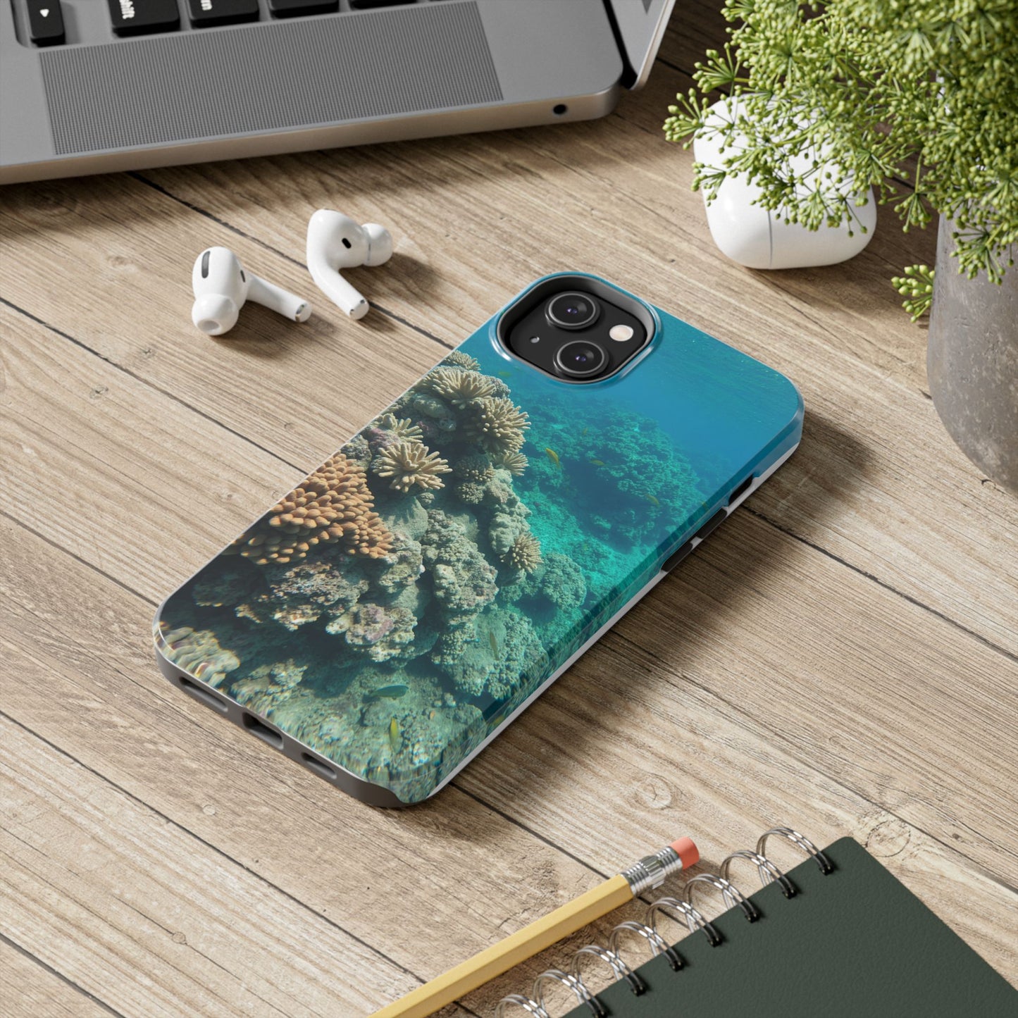 Coral Reef Tough Phone Case - Ocean Vibes Protection for Adventure Lovers