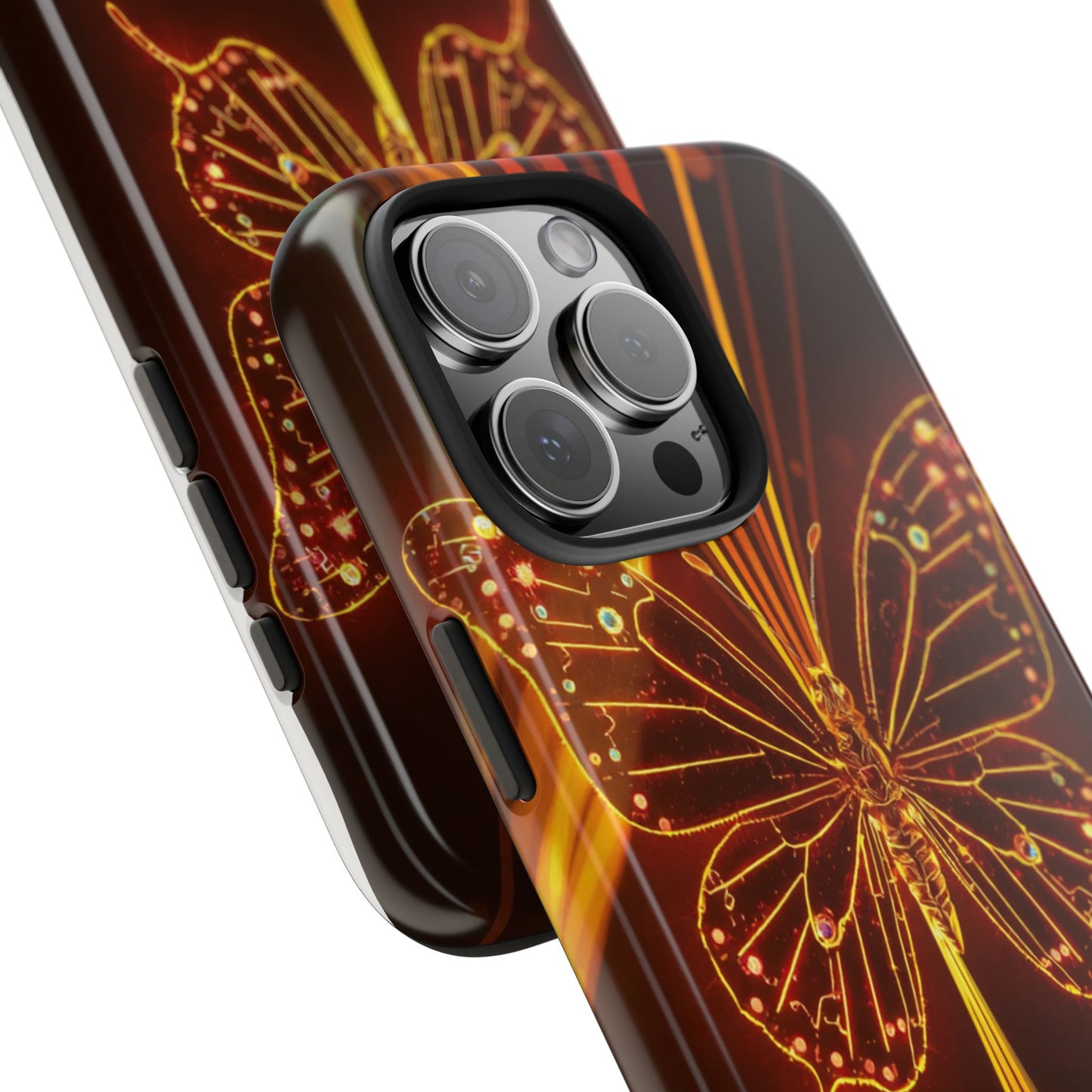 Elegant Butterfly Tough Phone Case - Stylish Protection for Nature Lovers