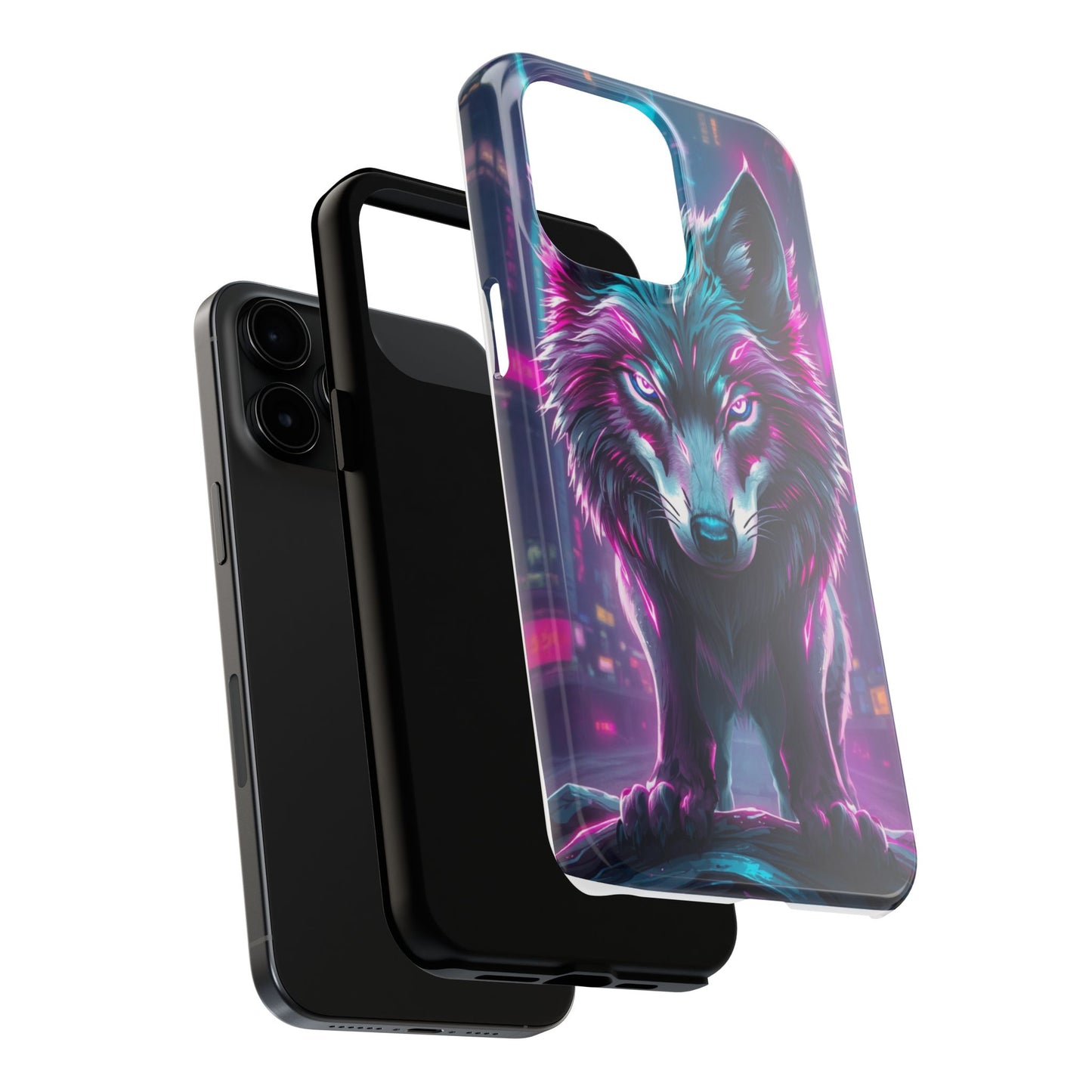 Fierce Wolf Phone Case - Tough & Vibrant Design for Animal Lovers