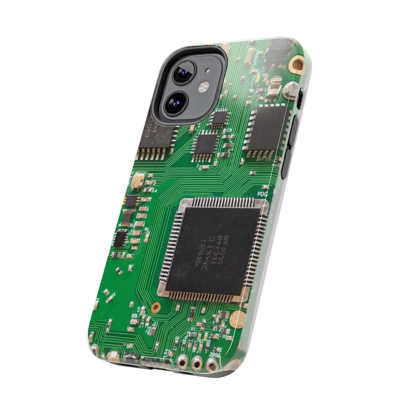 Circuit Board Tough Phone Case - Durable Tech Design