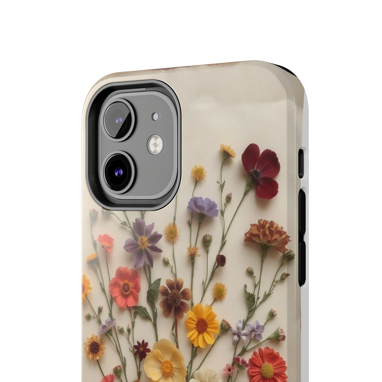 Floral Tough Phone Case - Durable Protection with Nature-Inspired Design