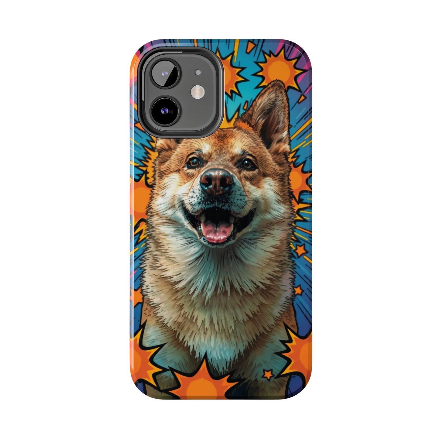Vibrant Corgi Tough Phone Case - Fun Design for Pet Lovers