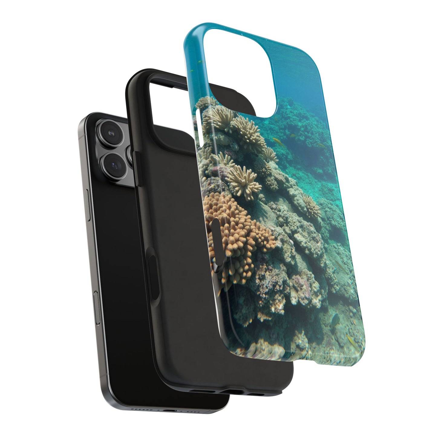 Coral Reef Tough Phone Case - Ocean Vibes Protection for Adventure Lovers