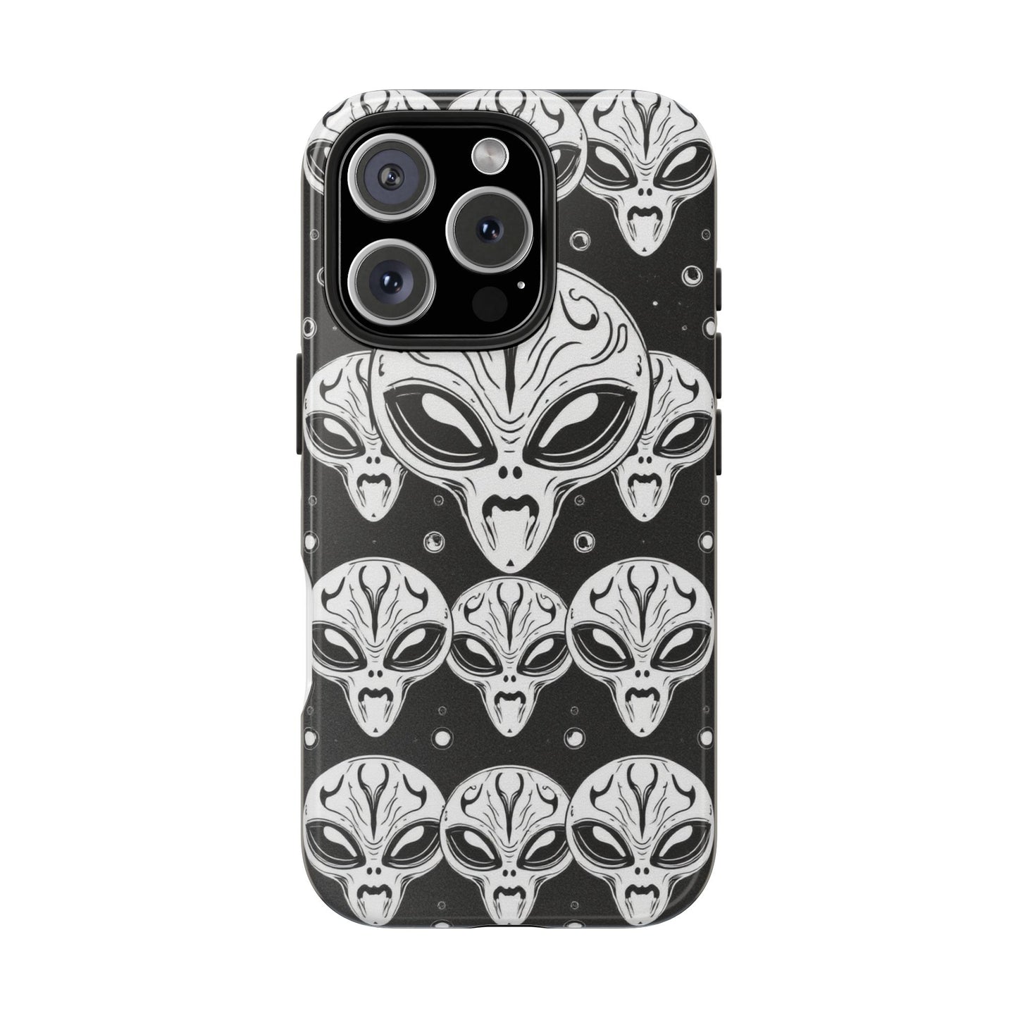 Alien Pattern Tough Phone Case - Durable Protection with Out-of-This-World Design