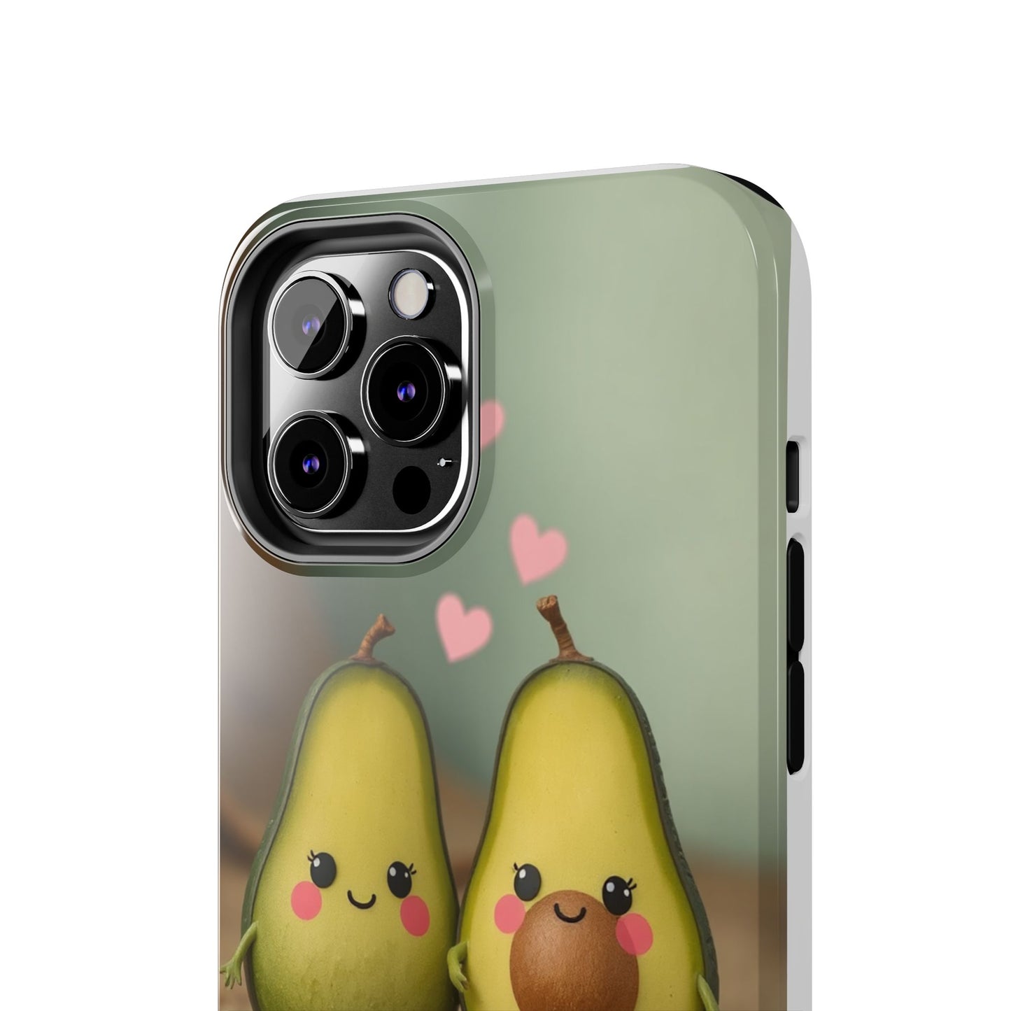 Cute Avocado Phone Case, Funny Tough Case, Quirky Phone Accessory, Gifts for Foodies, Valentine's Day Present