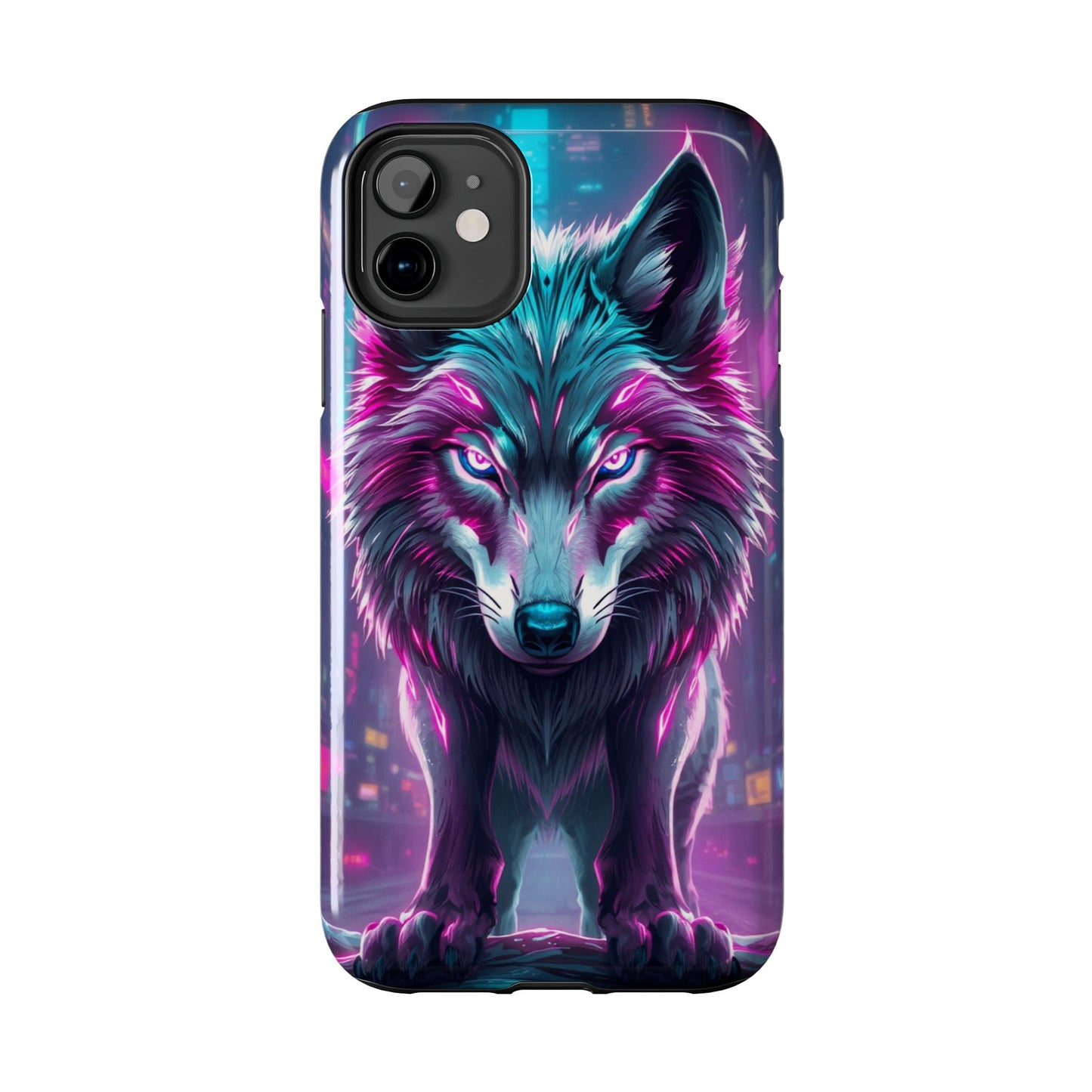 Fierce Wolf Phone Case - Tough & Vibrant Design for Animal Lovers