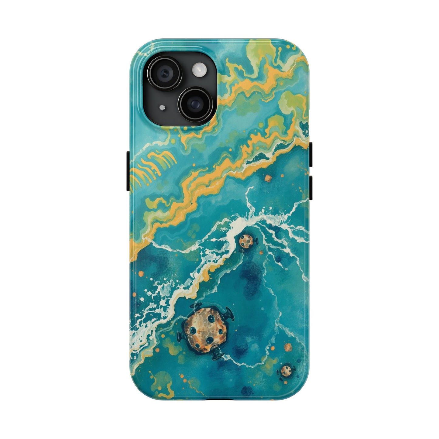 Ocean Wave Tough Phone Case – Durable Protection with Abstract Art Design