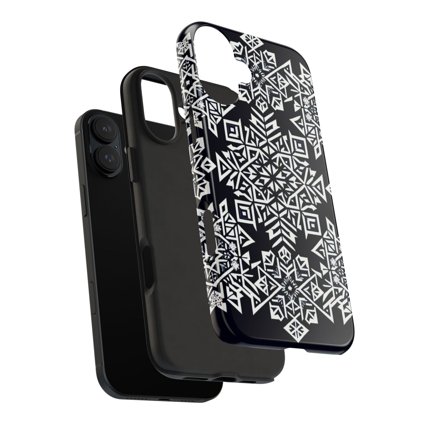 Winter Wonderland Tough Phone Case - Digital Snowflake - for iPhone