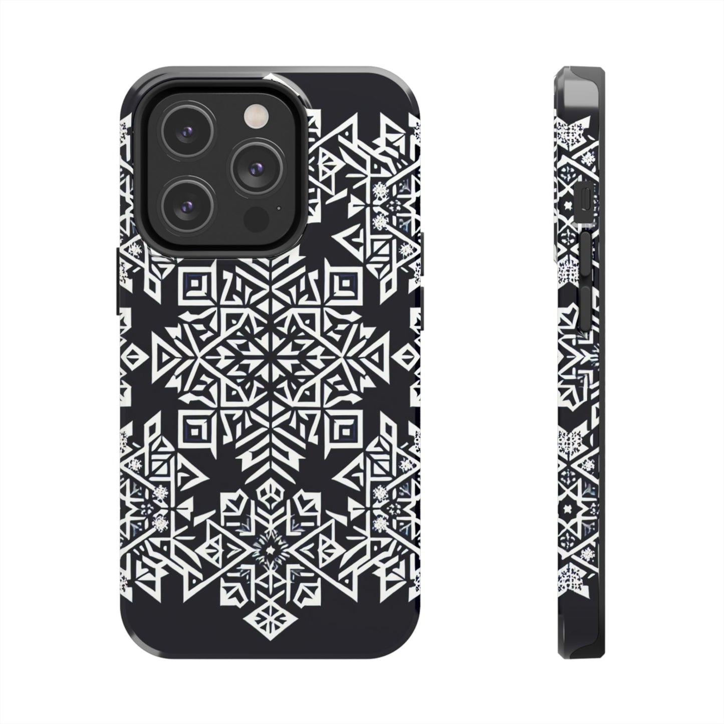 Winter Wonderland Tough Phone Case - Digital Snowflake - for iPhone