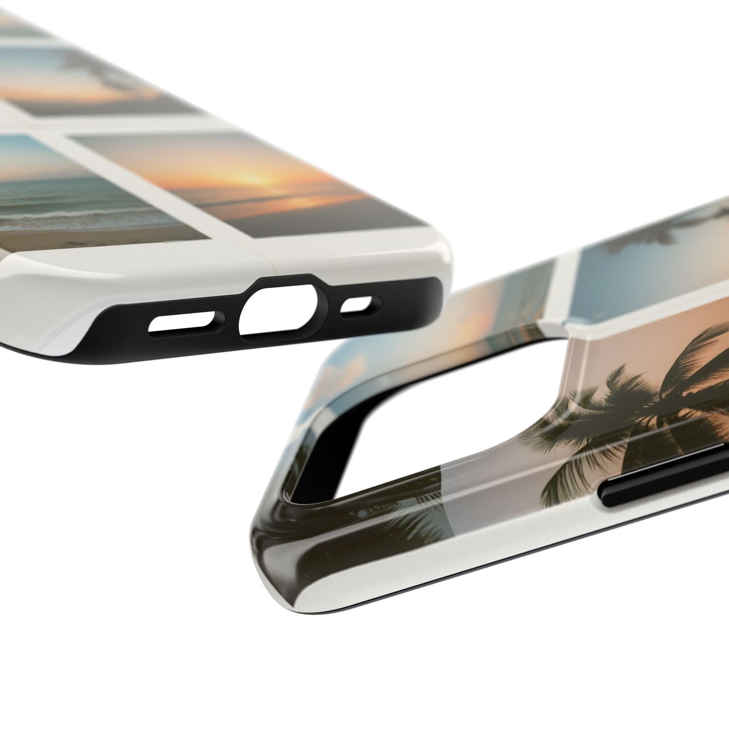 Tropical Sunset Tough Phone Case - Beach Vibes for Summer Adventures