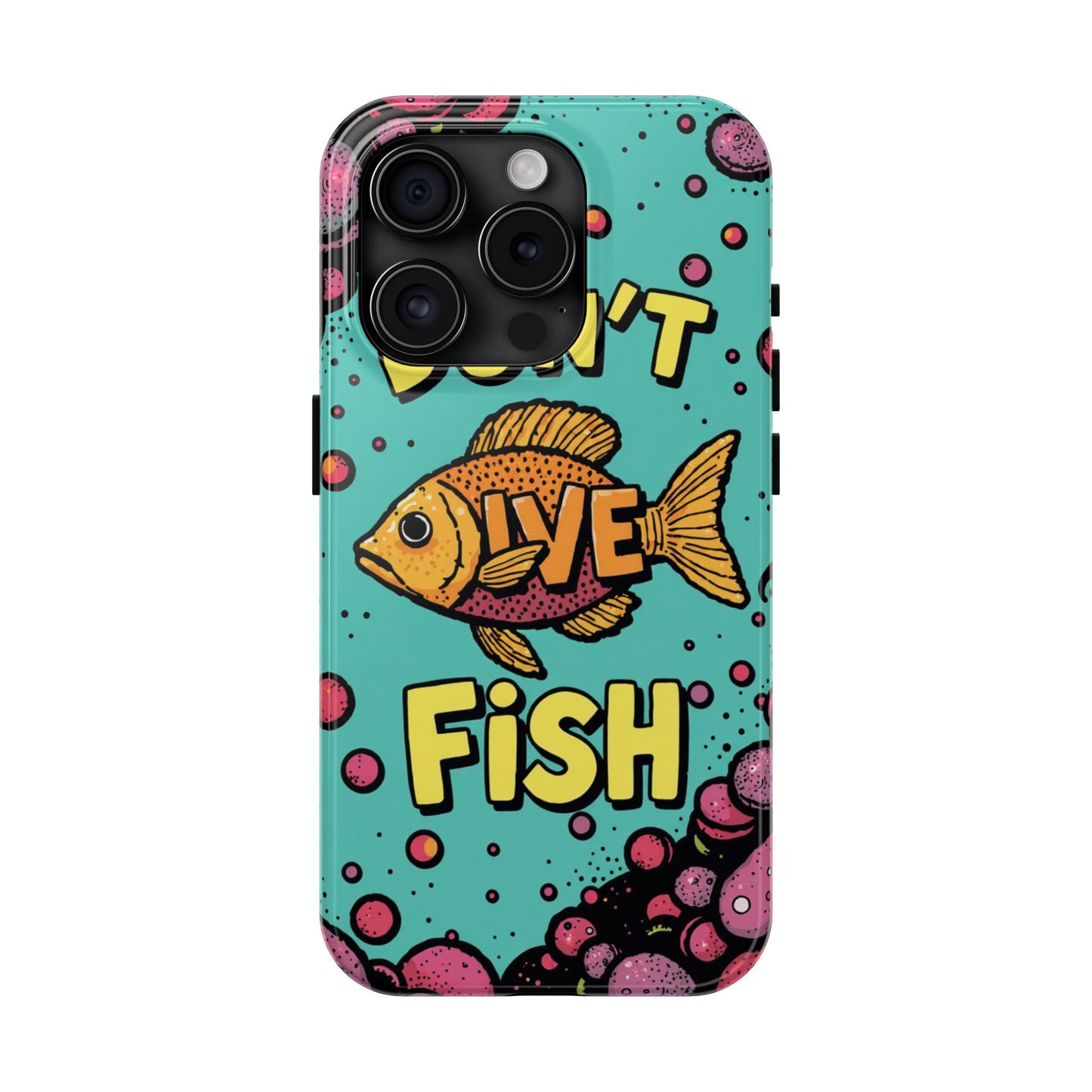 Catchy Fish-Themed Tough Phone Cases, Unique Gift for Fish Lovers, Durable Protection for Phones, Fun Aquatic Design, Ideal for Holidays
