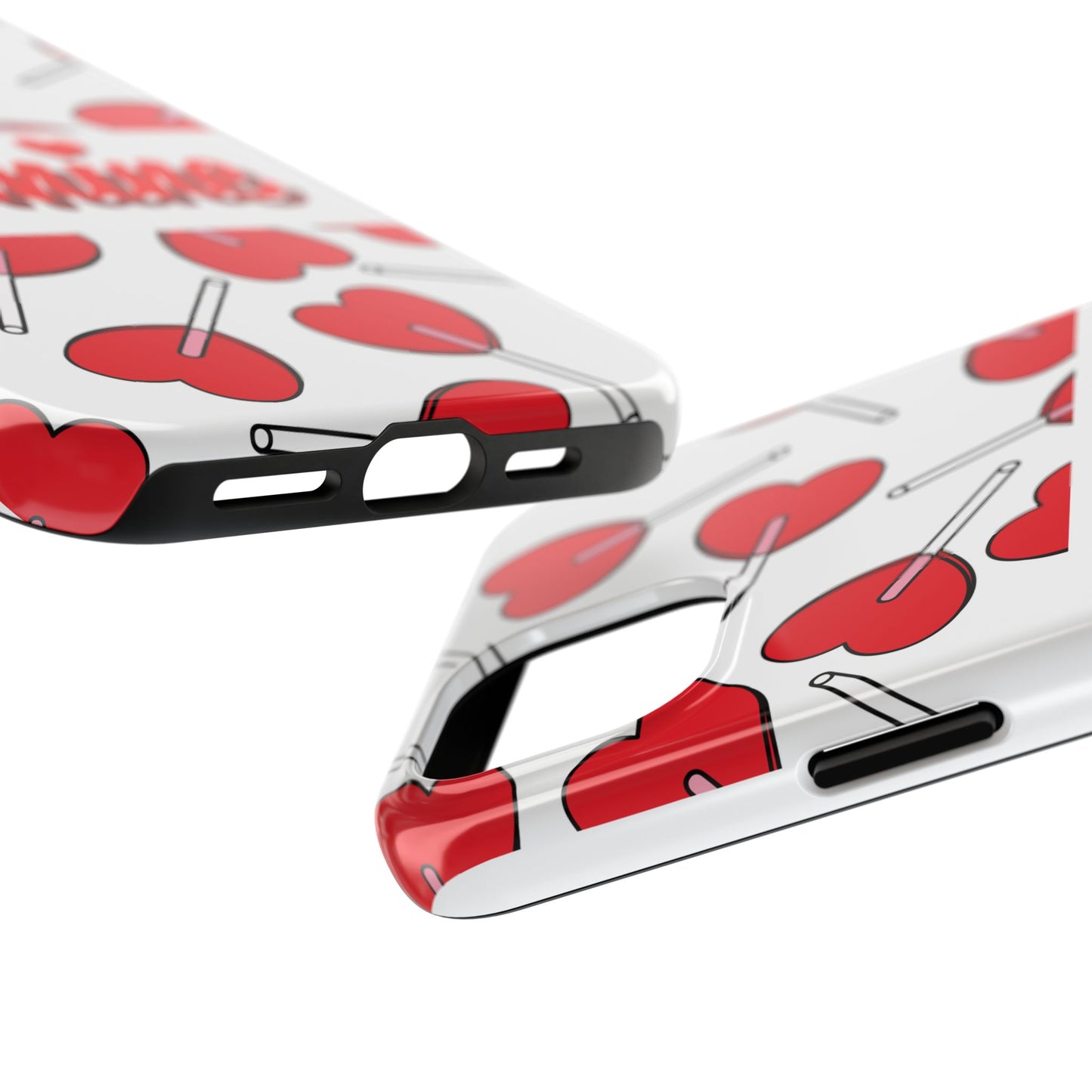 Be Mine Heart Pattern Tough Phone Case - Love Gift - for iPhone